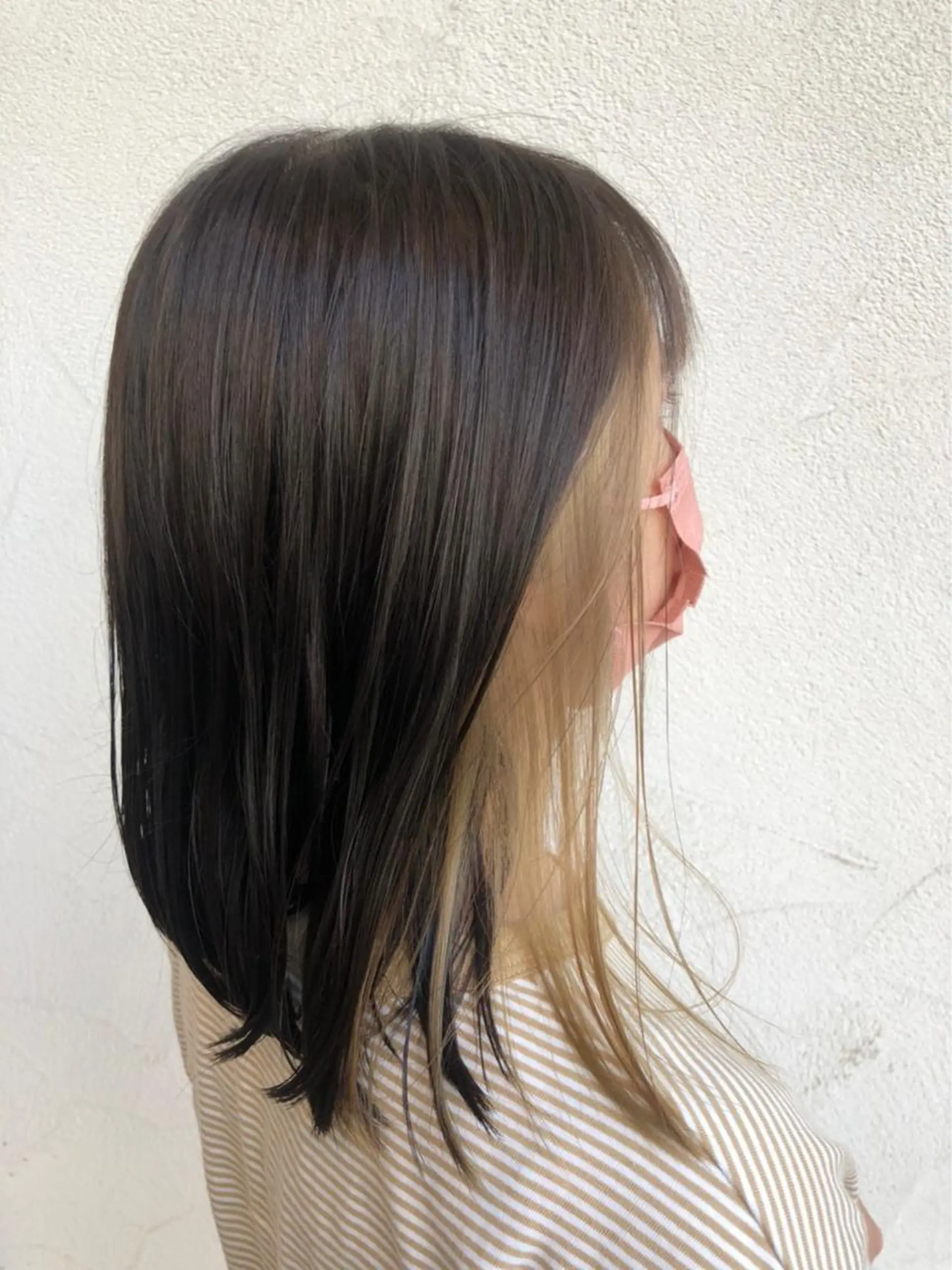 ミディアム カラー ベージュカラー ミルクティーベージュ カット ヘアカラー COEUR所属・山下 襟華のヘアスタイル