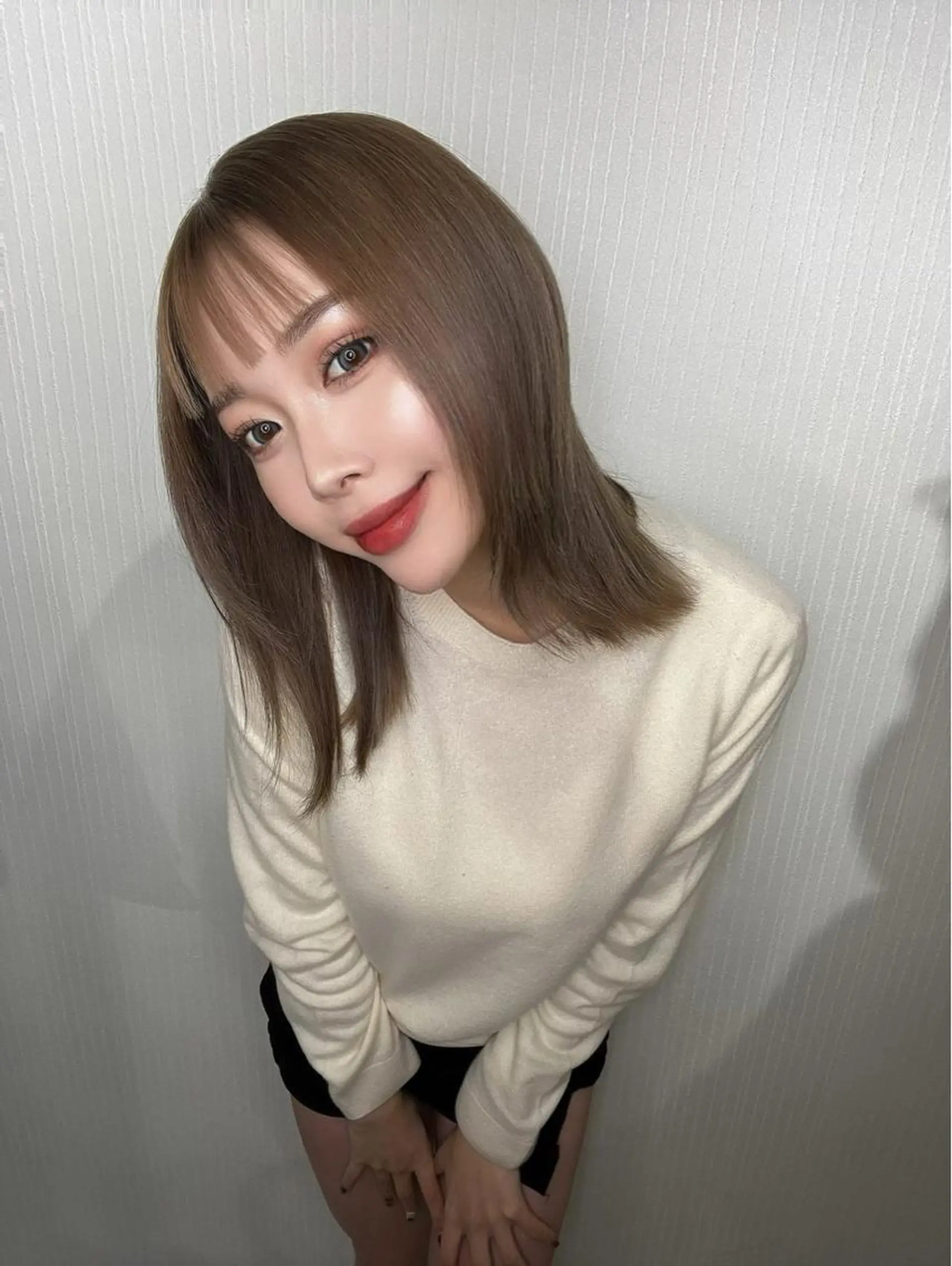 セミロング カラー カット ヘアカラー 【Diar】オーナー アキヨシケンタのヘアスタイル