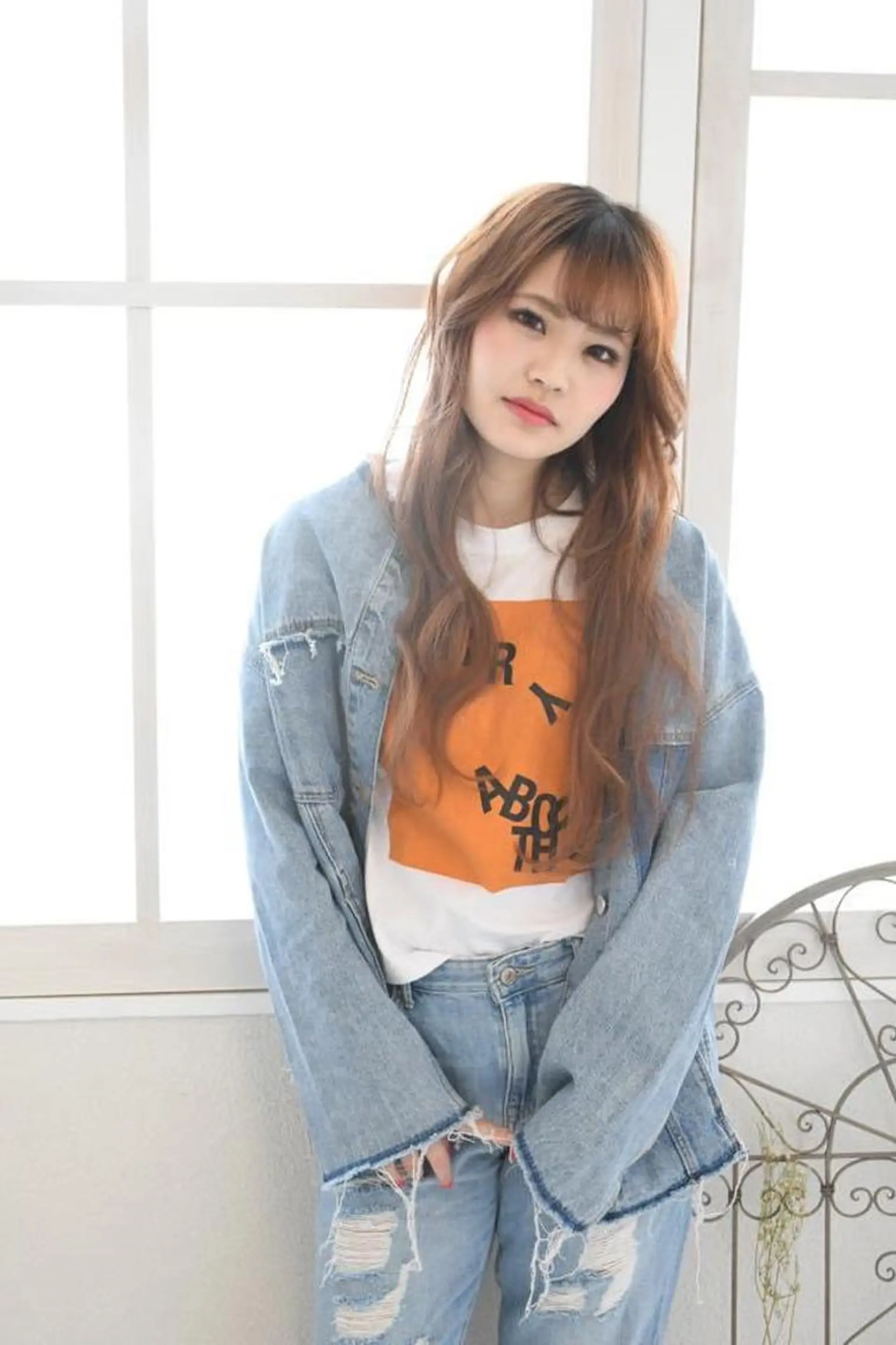 ロング 🦋ミルクティーベー ジュ🦋mayukiのヘアスタイル