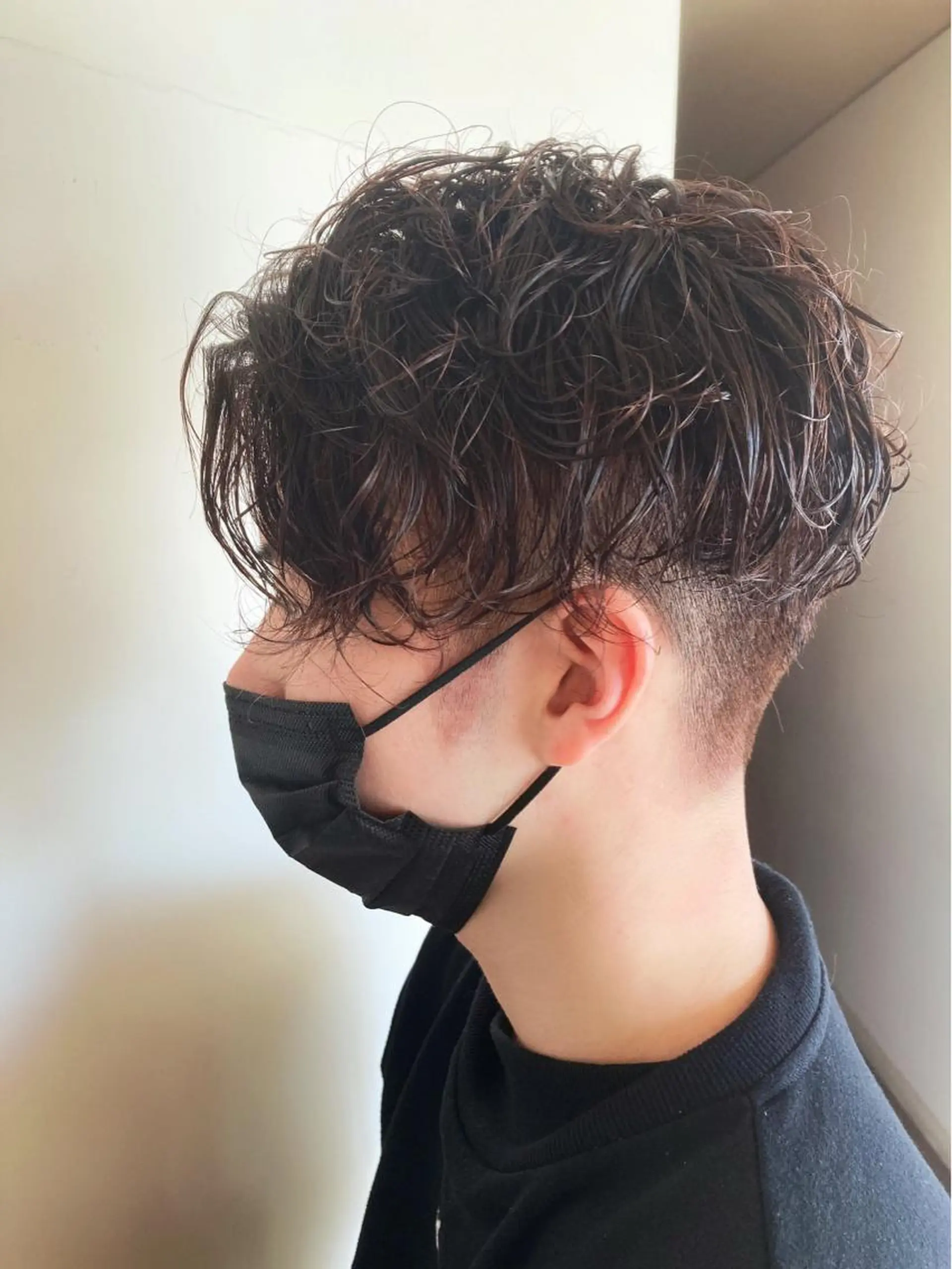 カラー パーマ メンズ メンズパーマ ブラウンカラー レッドカラー ペッツ本店 スタイリスト増田ゆきのヘアスタイル