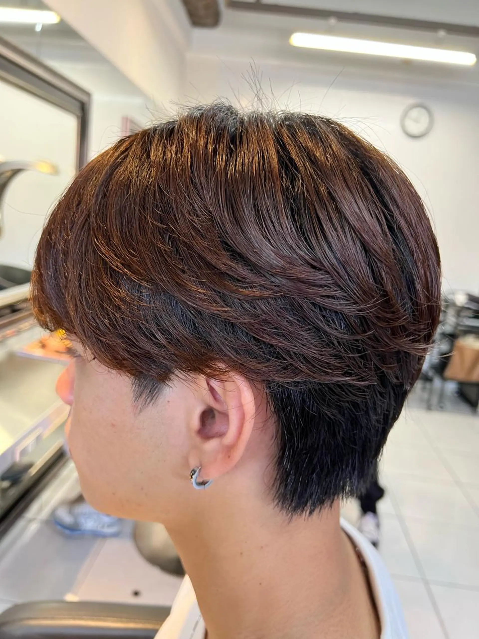 パーマ メンズ センターパート フェードカット カルマパーマ マッシュ メンズパーマ カット パーマ パーマ特化美容師 茂木広幸のヘアスタイル
