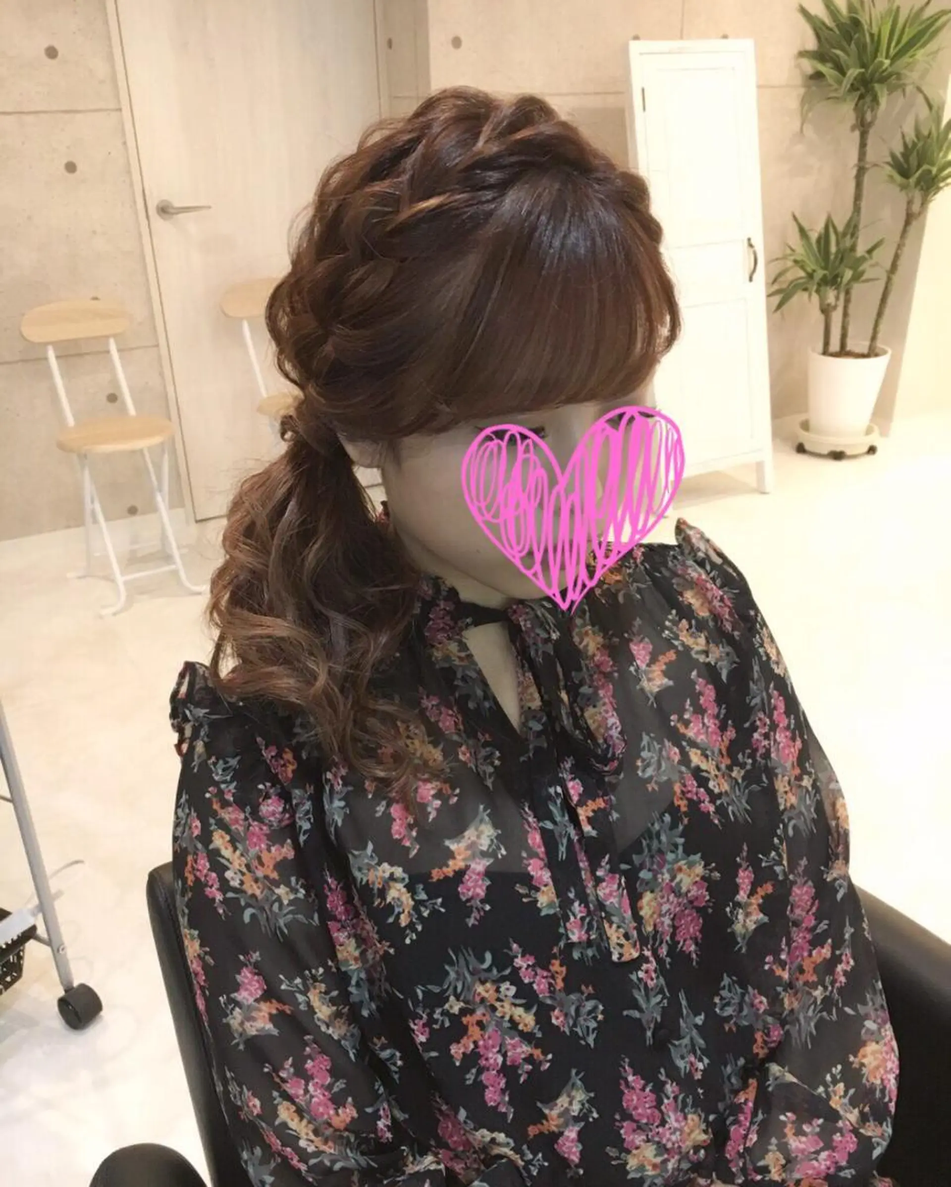 ヘアアレンジ ポニーテール ヘアセット lien natsukiのヘアスタイル