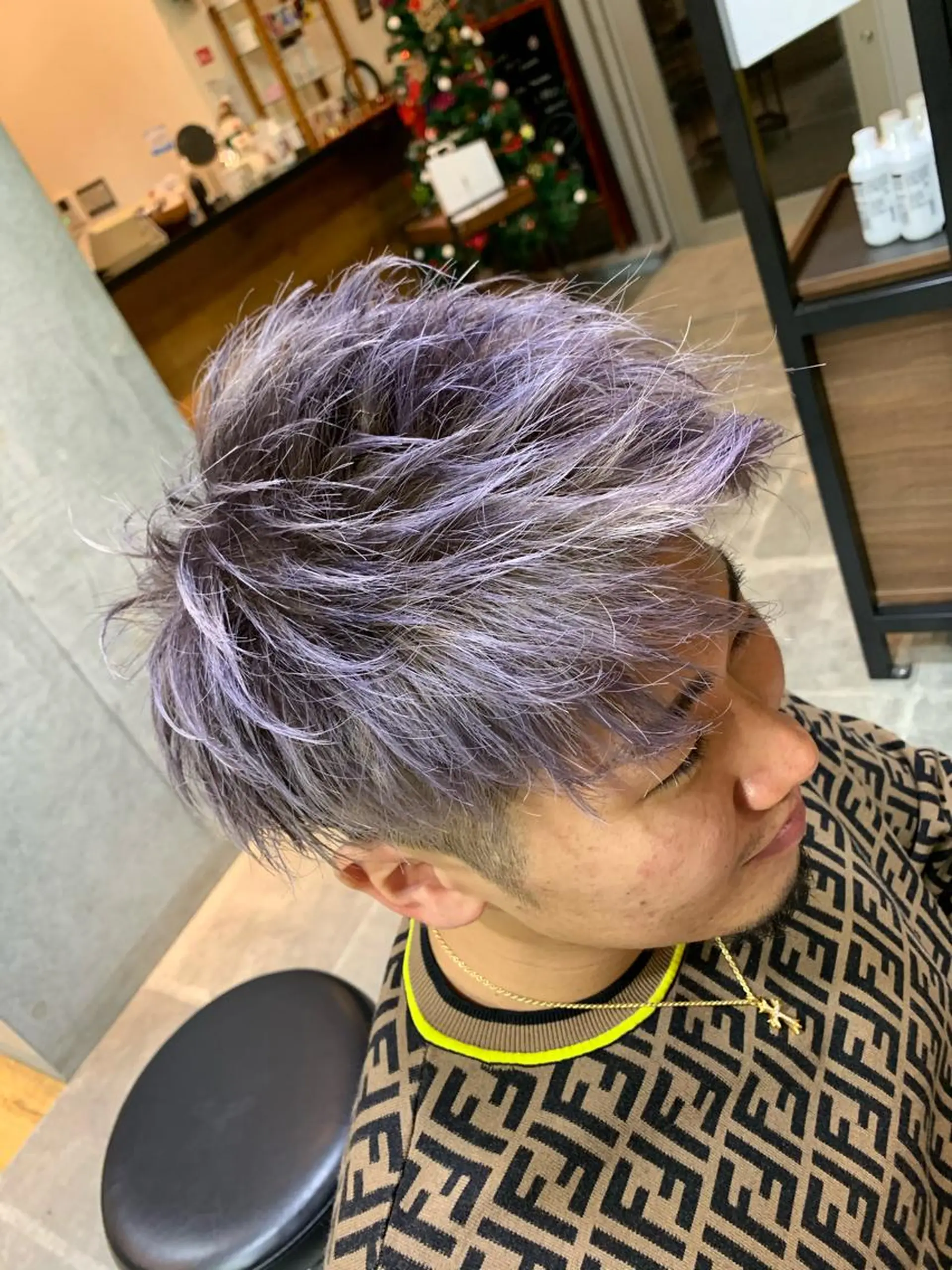 カラー メンズ 天野 開のヘアスタイル