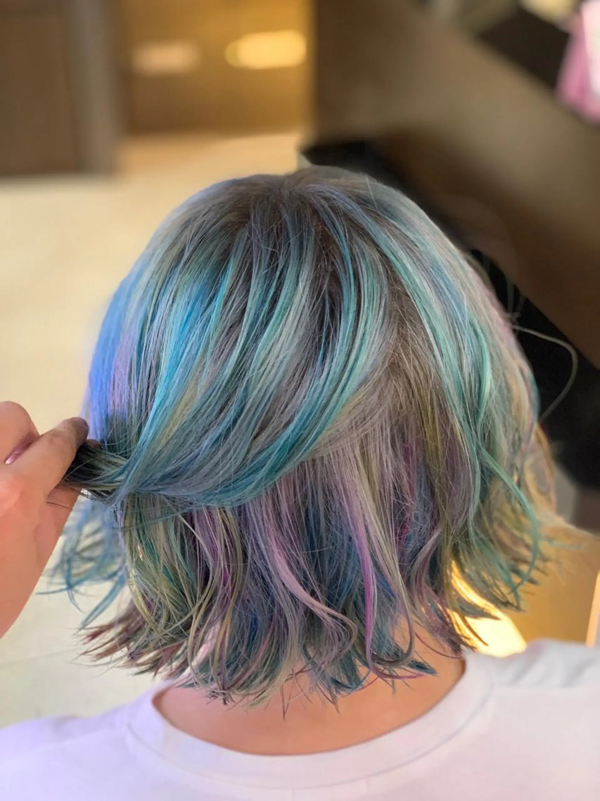 ショート カラー ユニコーンカラー ✂️大門 巧✂️ LAFF難波店のヘアスタイル