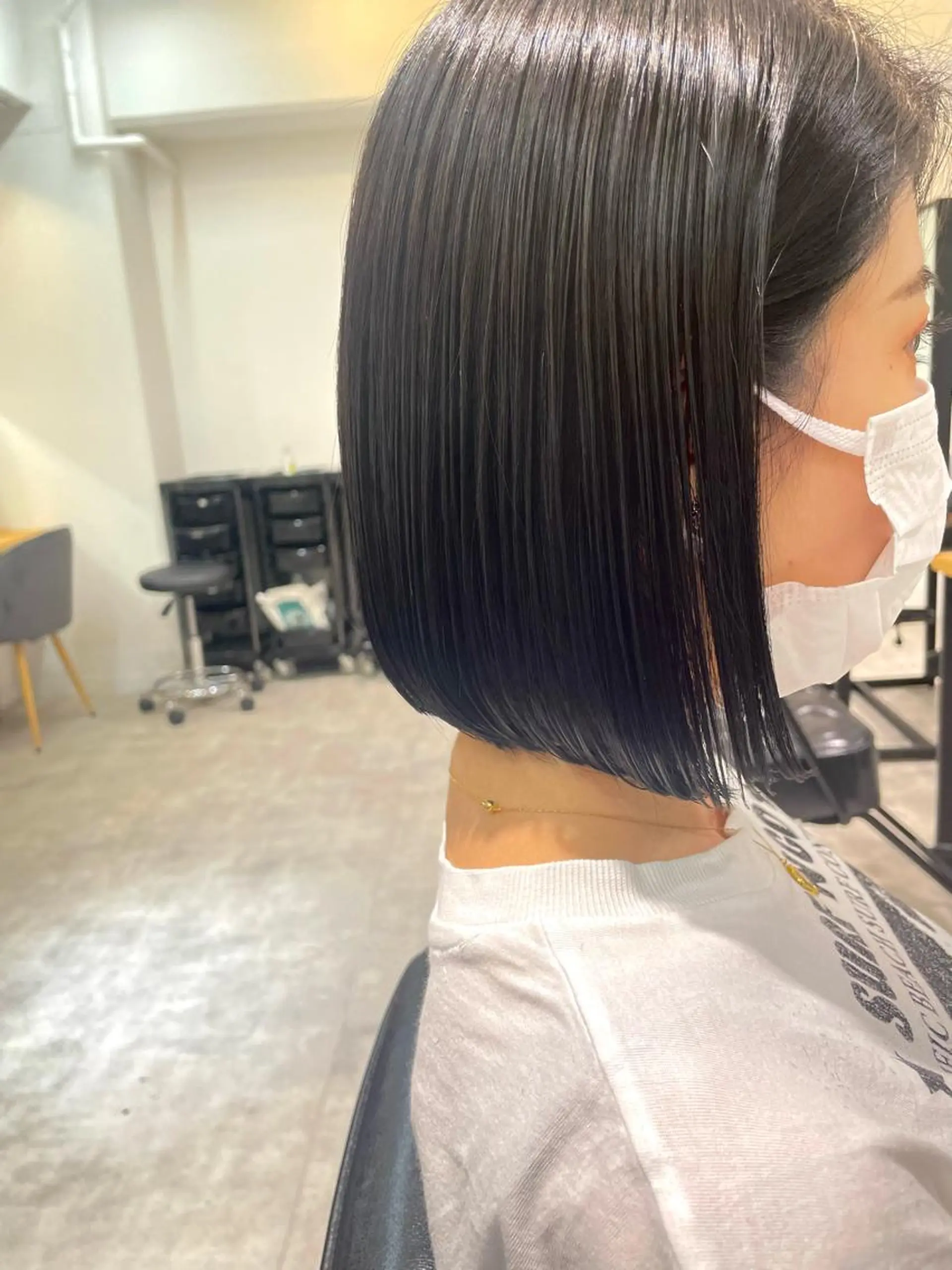 ショート カット トリートメント 田中大星 /ボブ 縮毛矯正のヘアスタイル