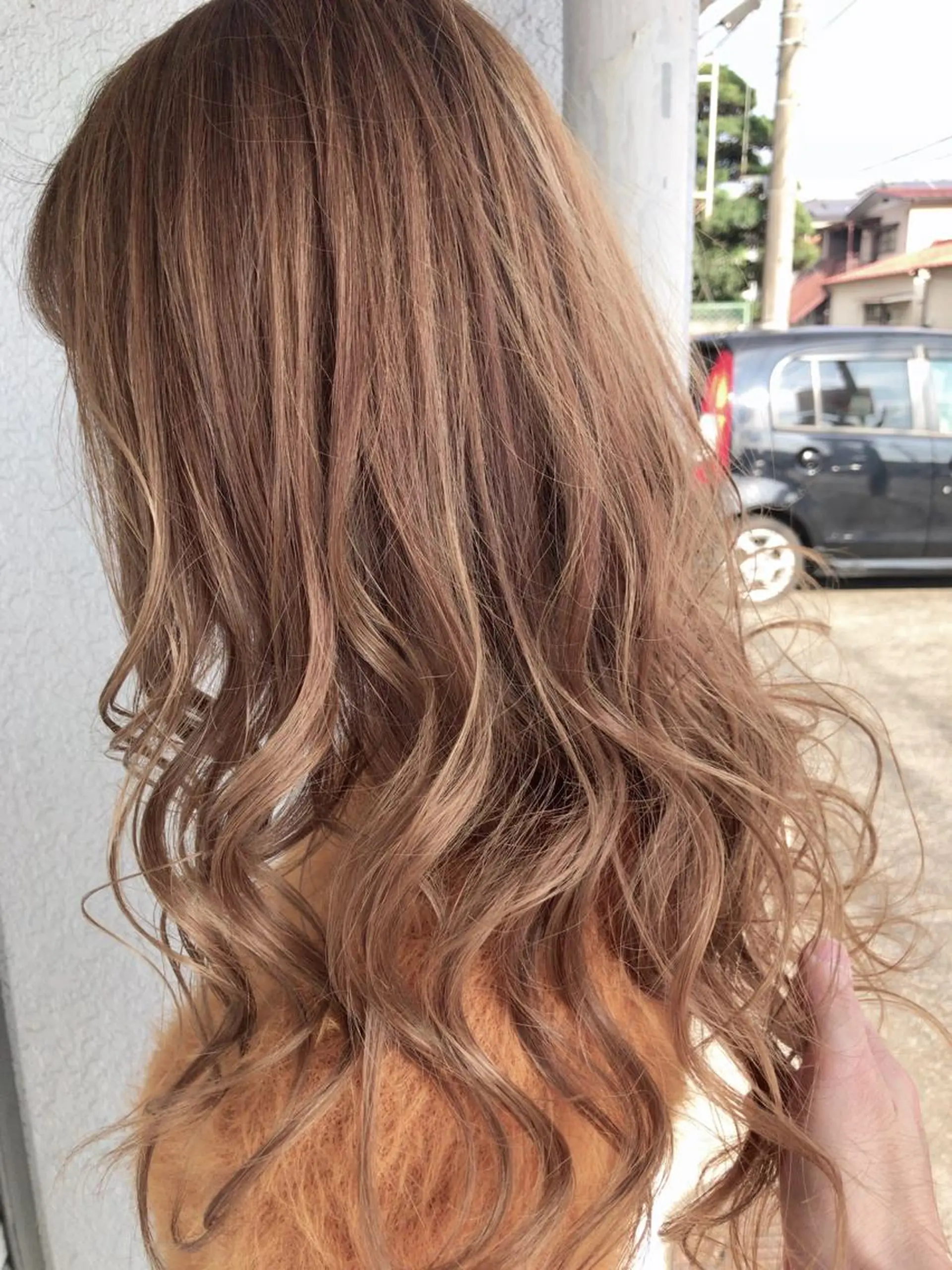 セミロング カラー レイヤーカット匠 イソザキノリユキのヘアスタイル
