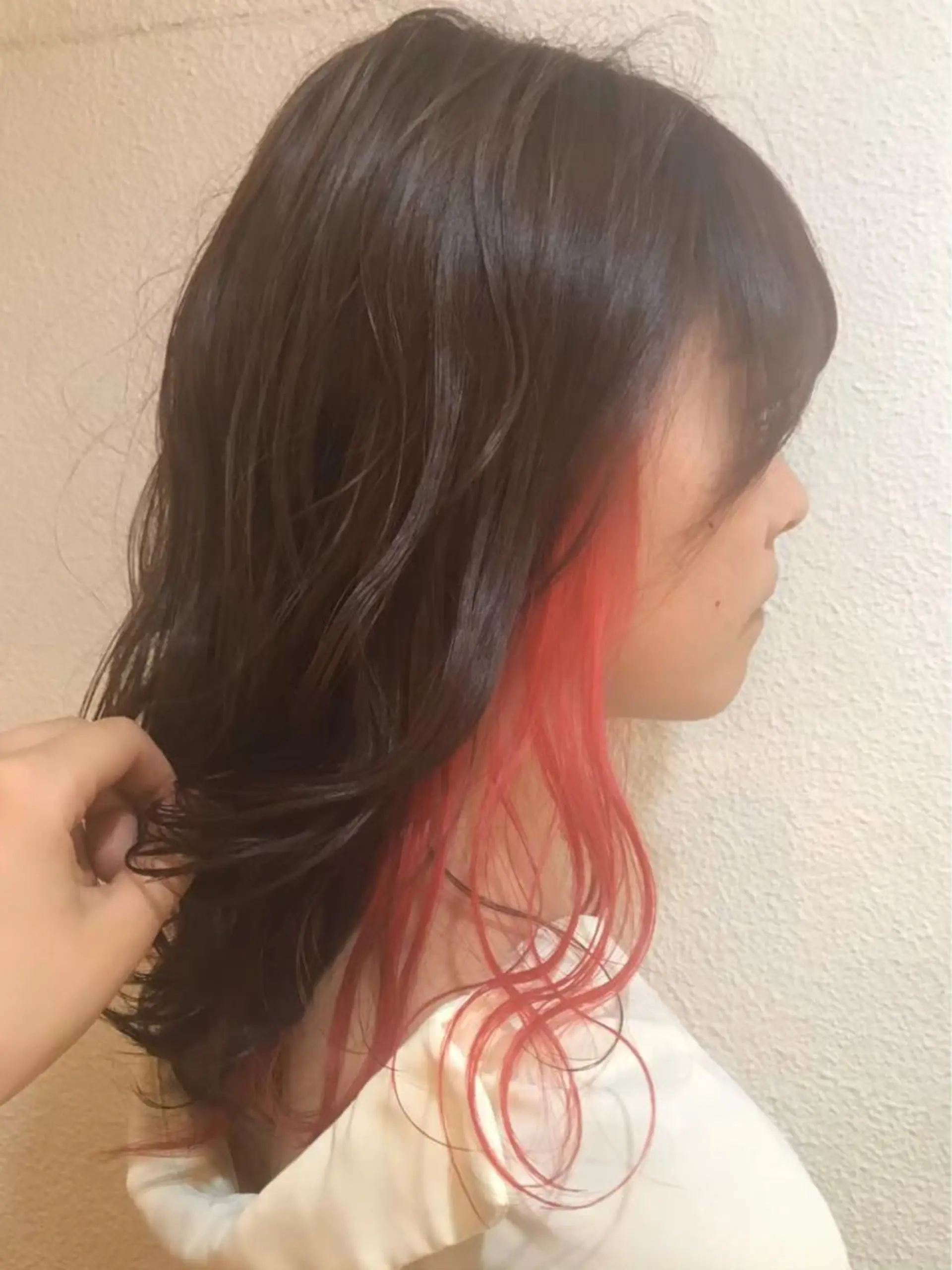 セミロング カラー ヘアアレンジ ナガミネアリサ/ 学芸大学/海外ヘアのヘアスタイル