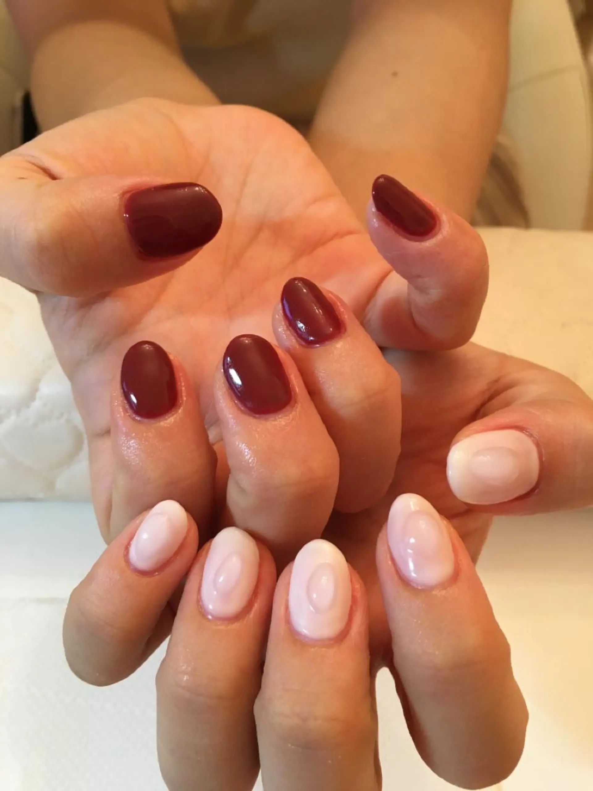 ネイル ニュアンスネイル ぷっくりネイル ネイルサロン ショコラのネイルデザイン
