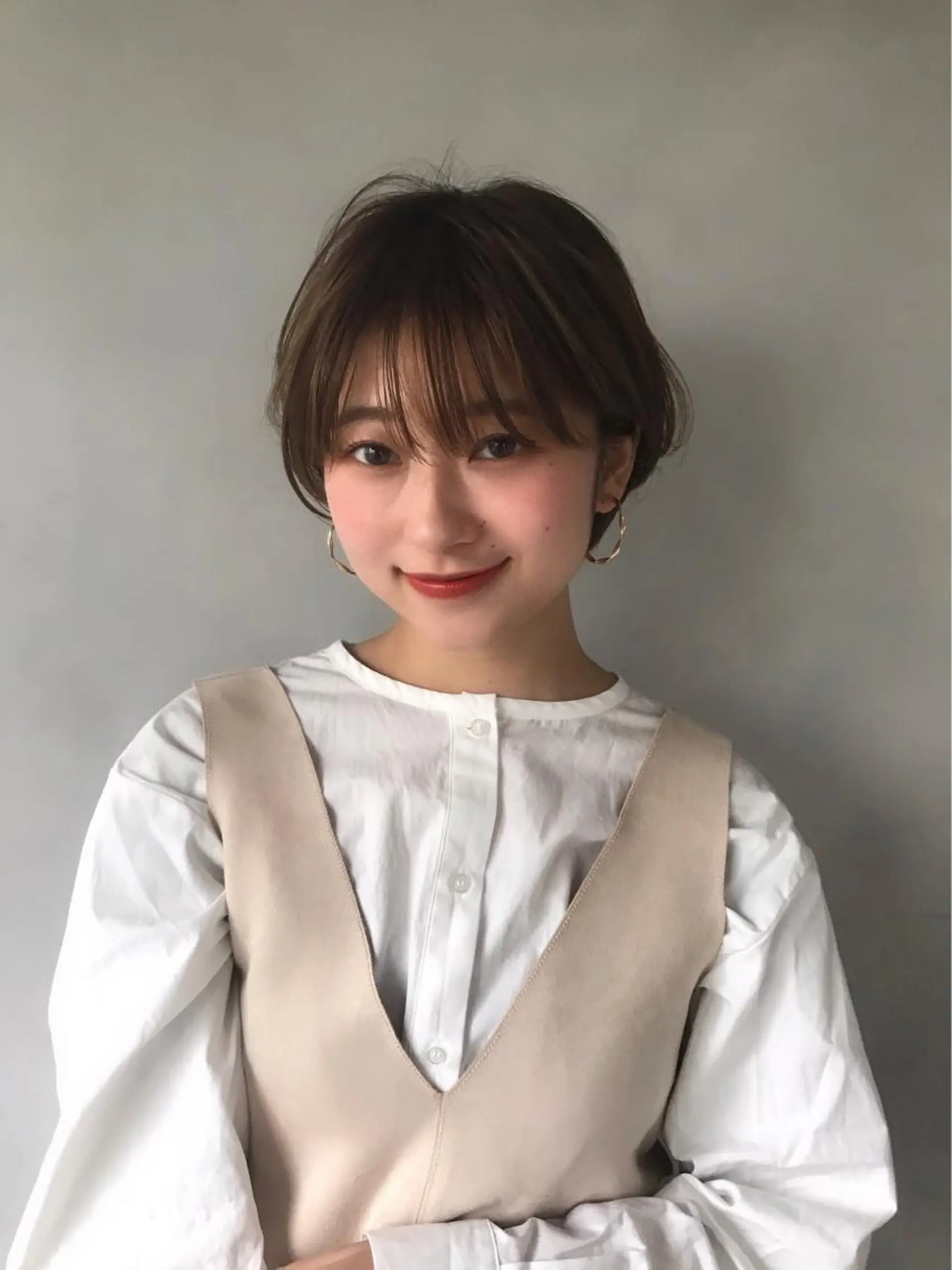 ショート カット ヘアカラー トリートメント イメチェンカット✂️ 錦糸町佐藤店長のヘアスタイル