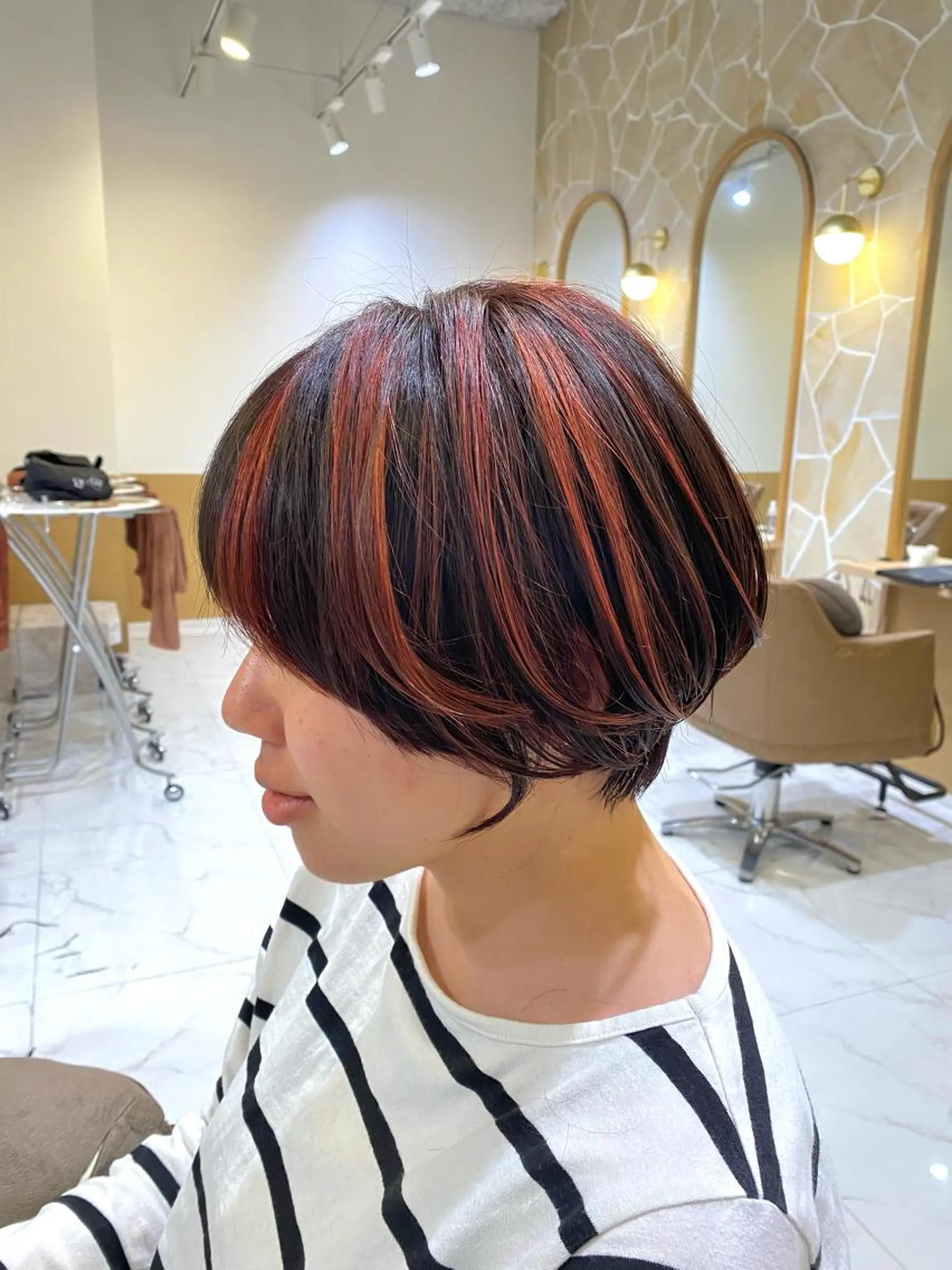 ショート カラー ショートヘア 坂井 茅聖のヘアスタイル