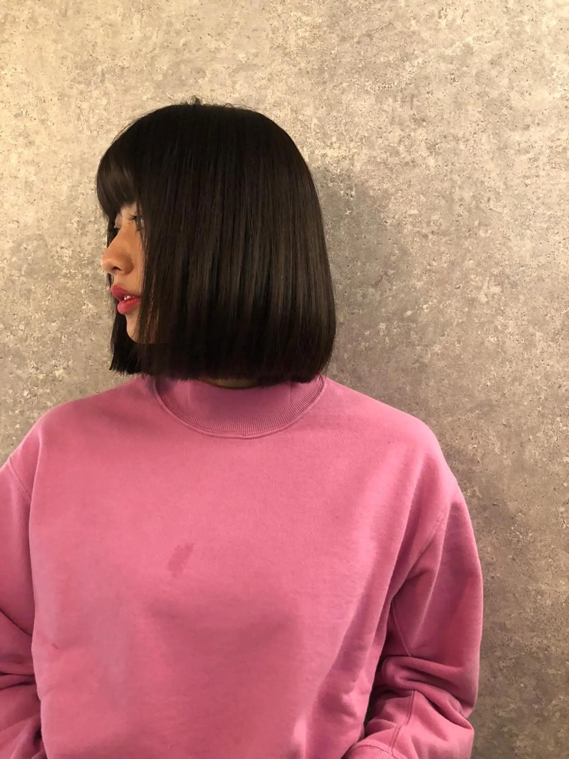 ショート カラー ボブ トリートメント 佐々木 シホミのヘアスタイル