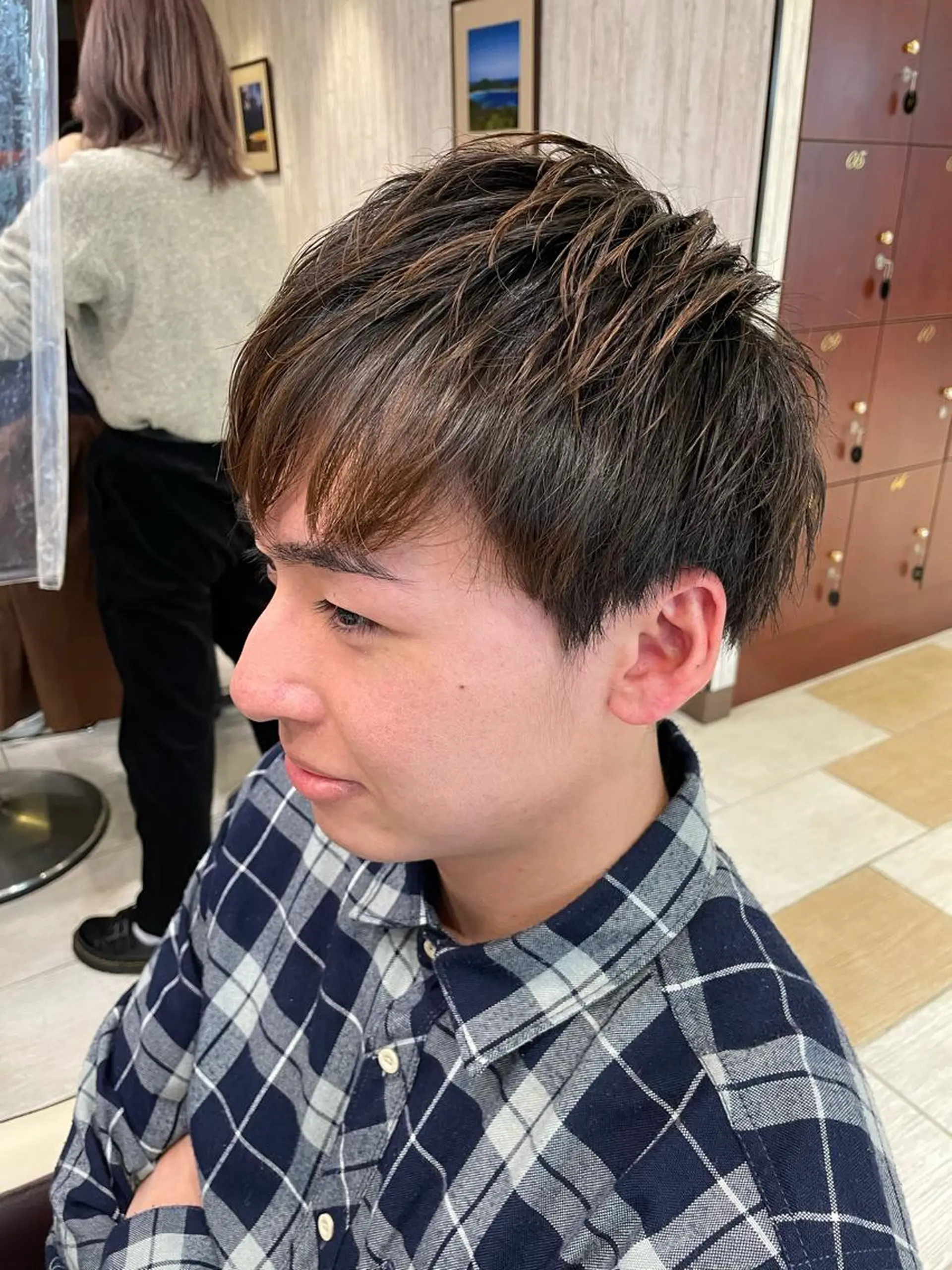 ショート ヘアアレンジ メンズ マッシュ メンズパーマ ツーブロック ツイスパ/メンズ特化 🦋𝑺𝑶𝑵𝑬の眉毛・アイブロウイメージ