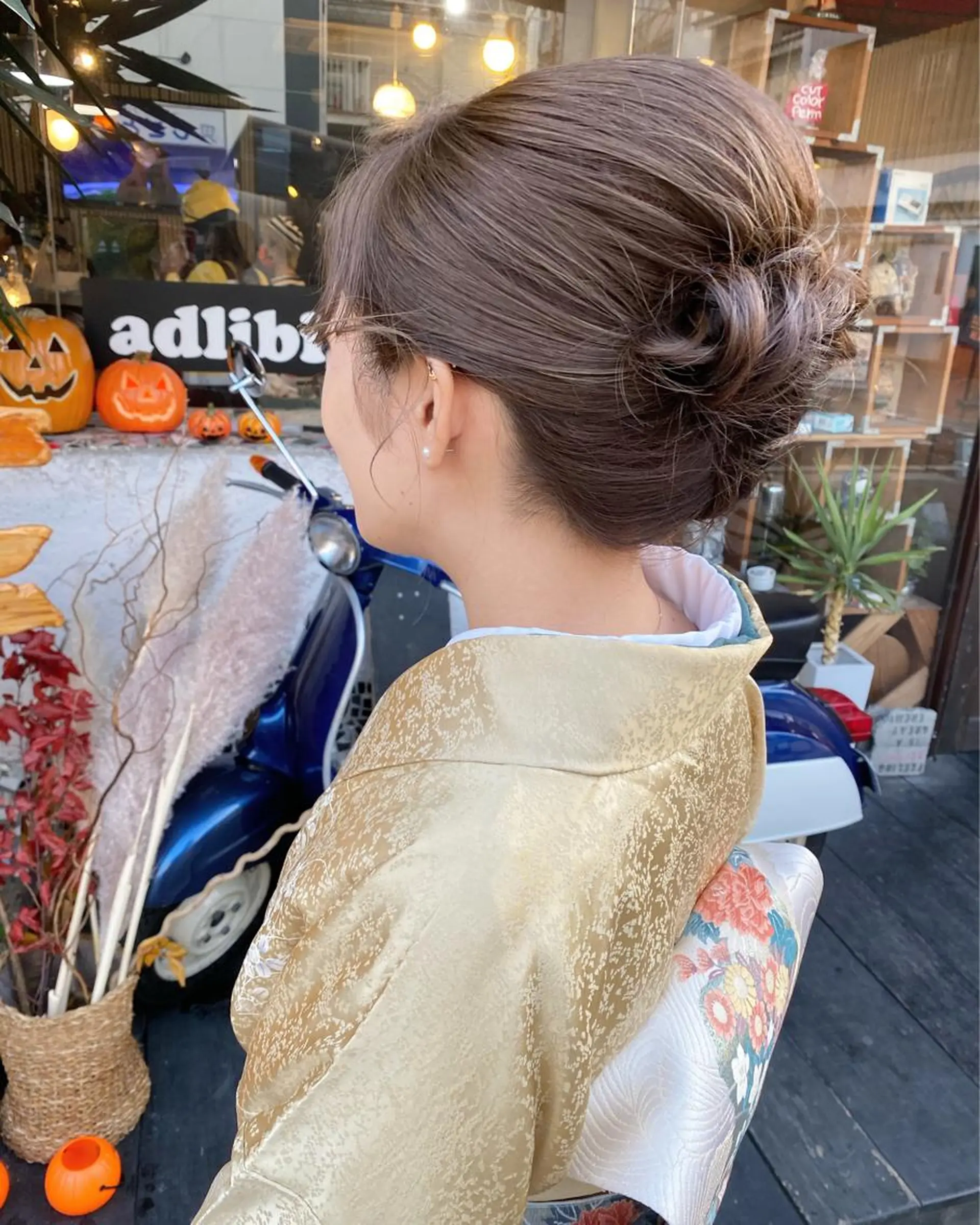 ロング ヘアアレンジ 着付け 玉木 育実のヘアスタイル