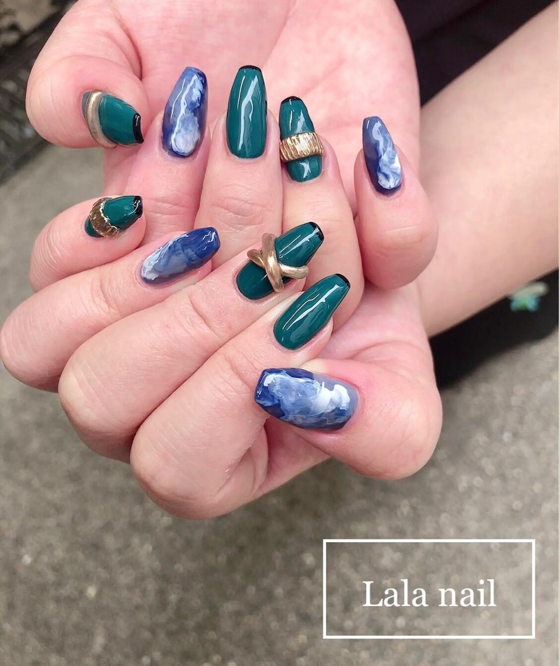 ネイル ロングネイル ニュアンスネイル Lala nailのネイルデザイン