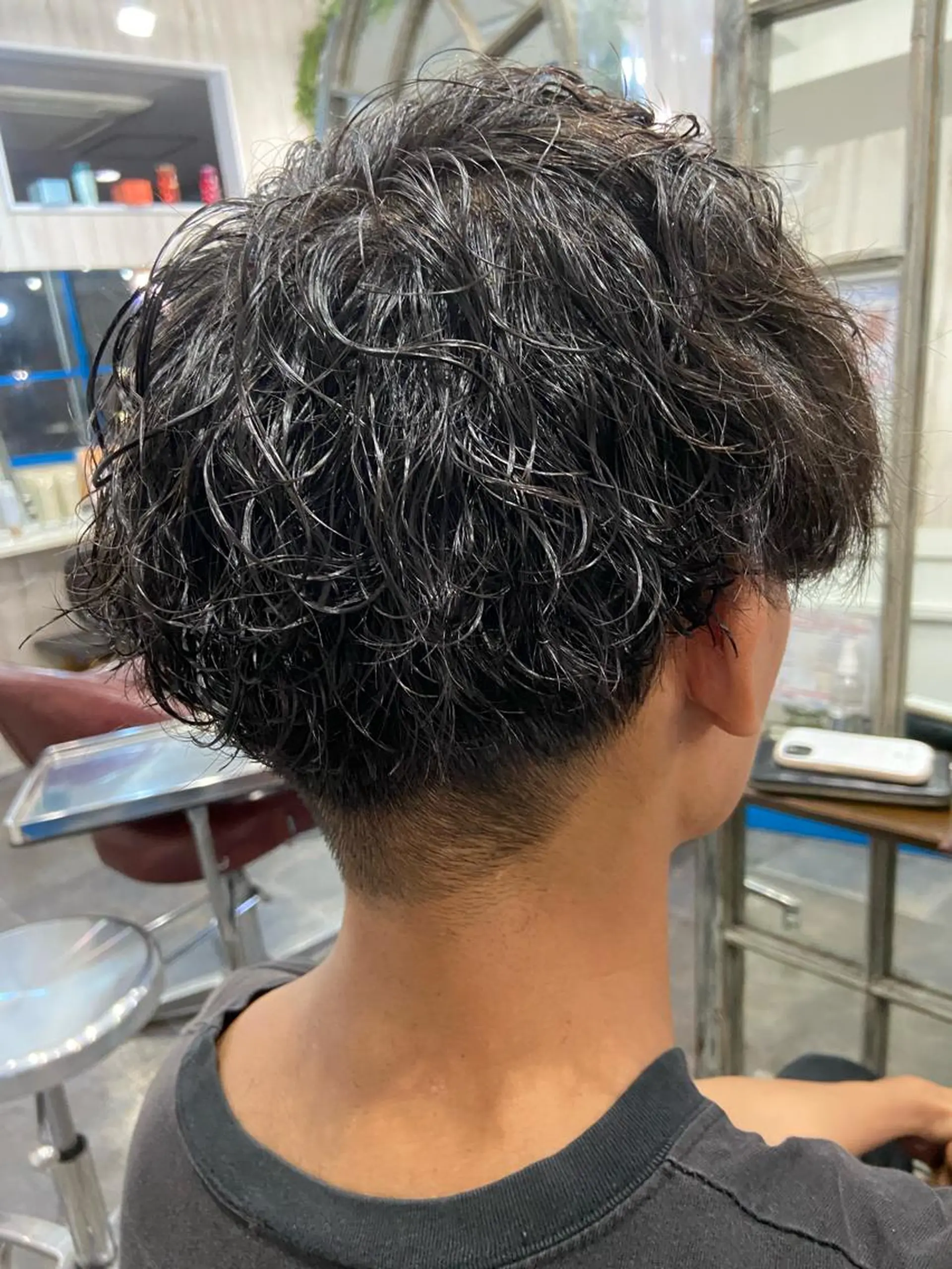 ショート パーマ メンズ カット パーマ カットパーマ✂️ 小坂田玲亜のヘアスタイル