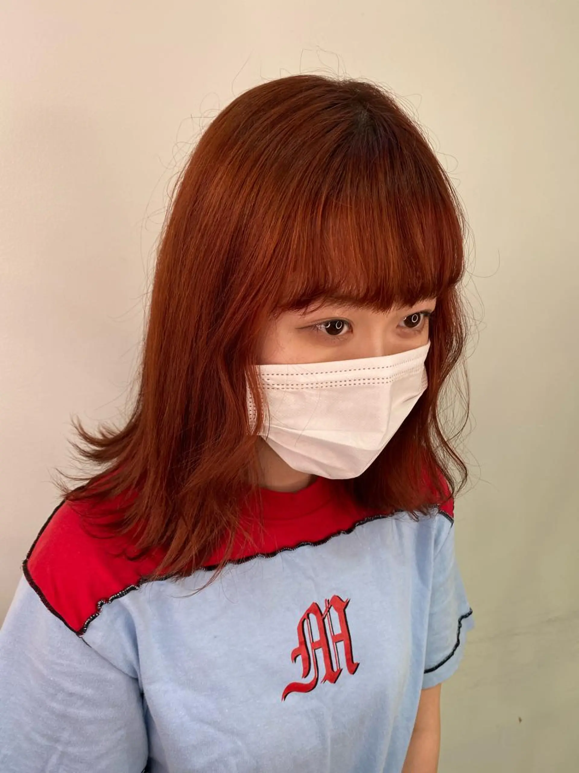 ミディアム カラー ヘアアレンジ ネイル マツエク・マツパ ブラウンカラー オレンジ オレンジブラウン カラーマツエク ブラウン 💓💓彩 音💓💓のマツエク・マツパデザイン