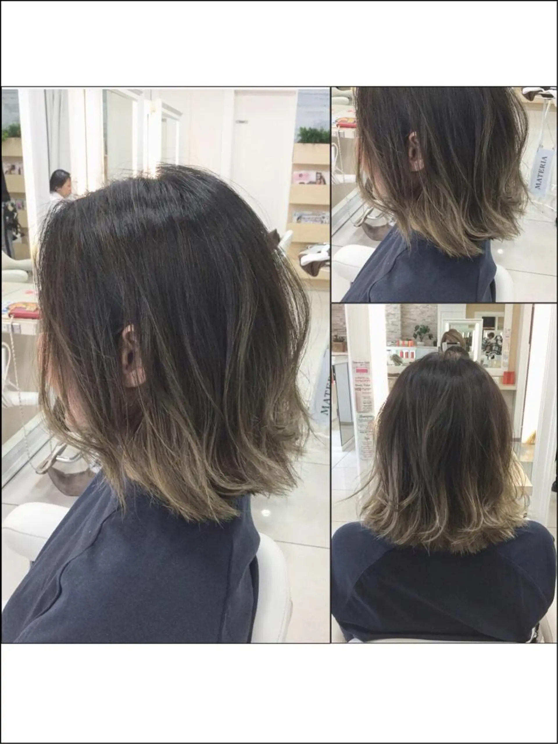 ミディアム カラー アッシュ ブリーチ ケアブリーチ グラデーションカラー グレージュ Ash 山田 勇太のヘアスタイル