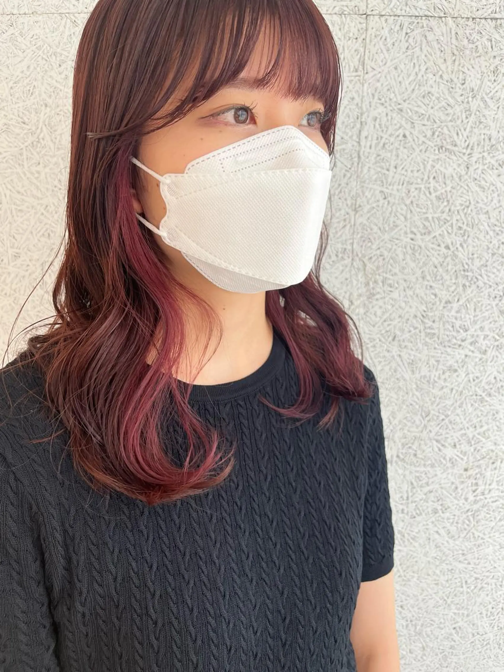 セミロング カラー イヤリングカラー カット ヘアカラー トリートメント SOYON 🤍CHIZU🤍.のヘアスタイル