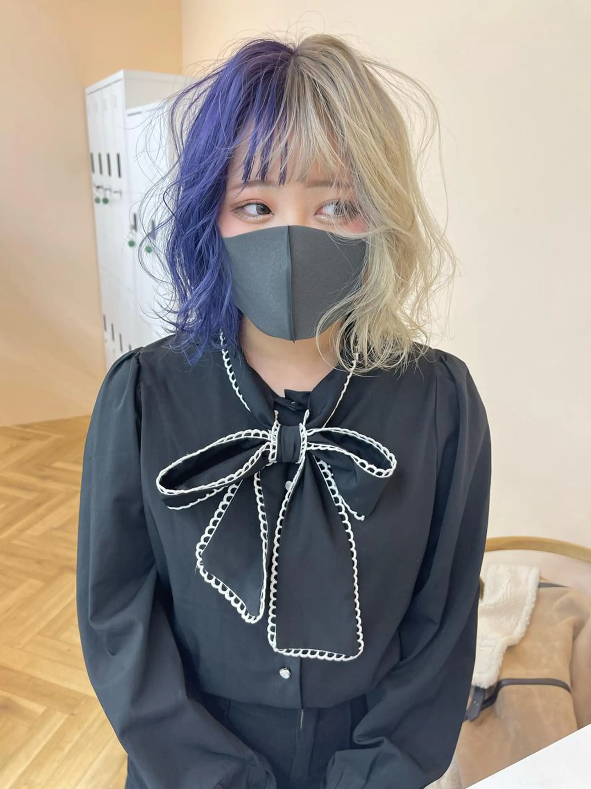 ミディアム ヘアカラー トリートメント 透明感カラー/カット 髪質改善/森栄範のヘアスタイル