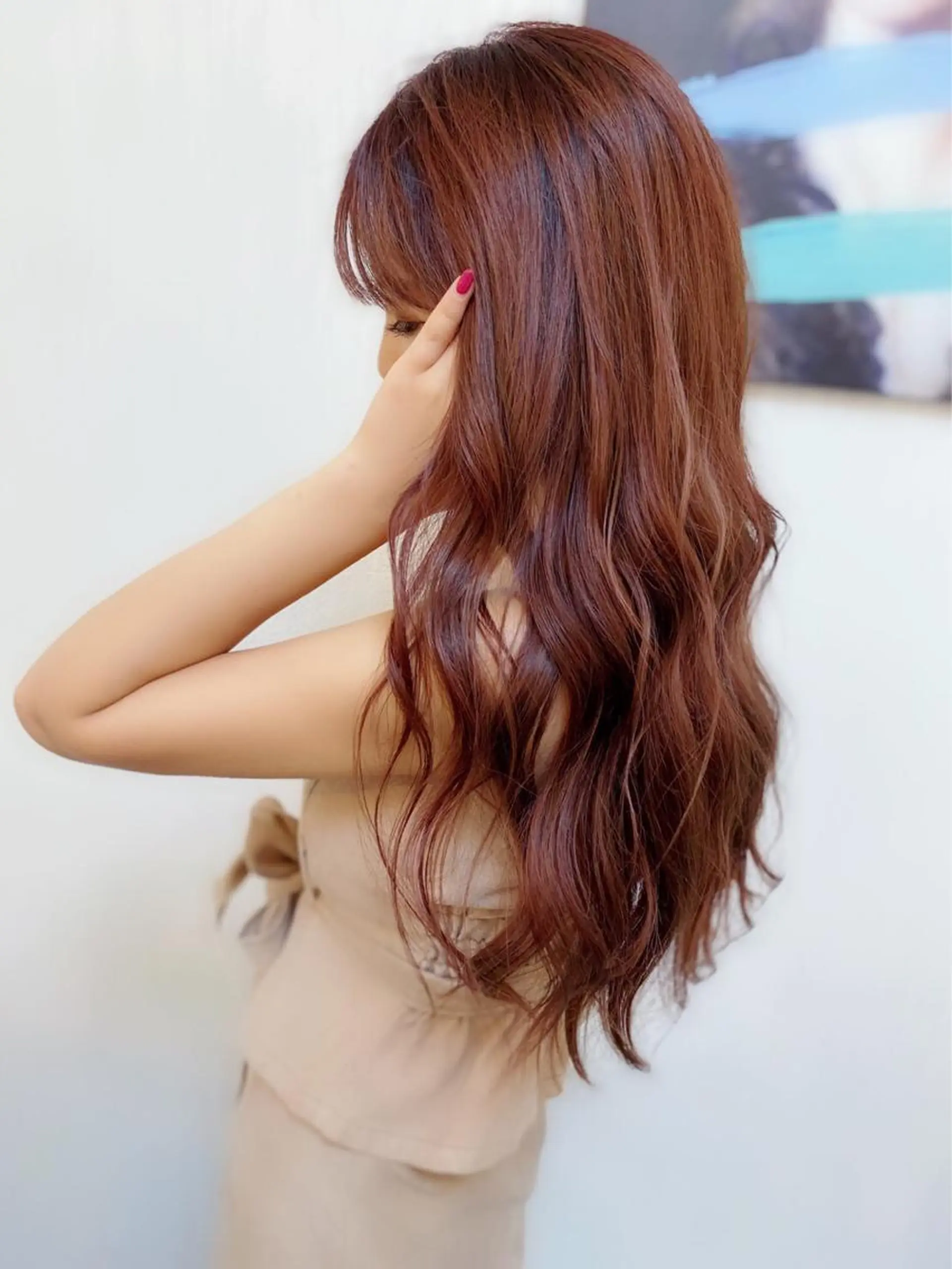 ロング カラー ブリーチ ブリーチなしカラー KEN 🌟のヘアスタイル