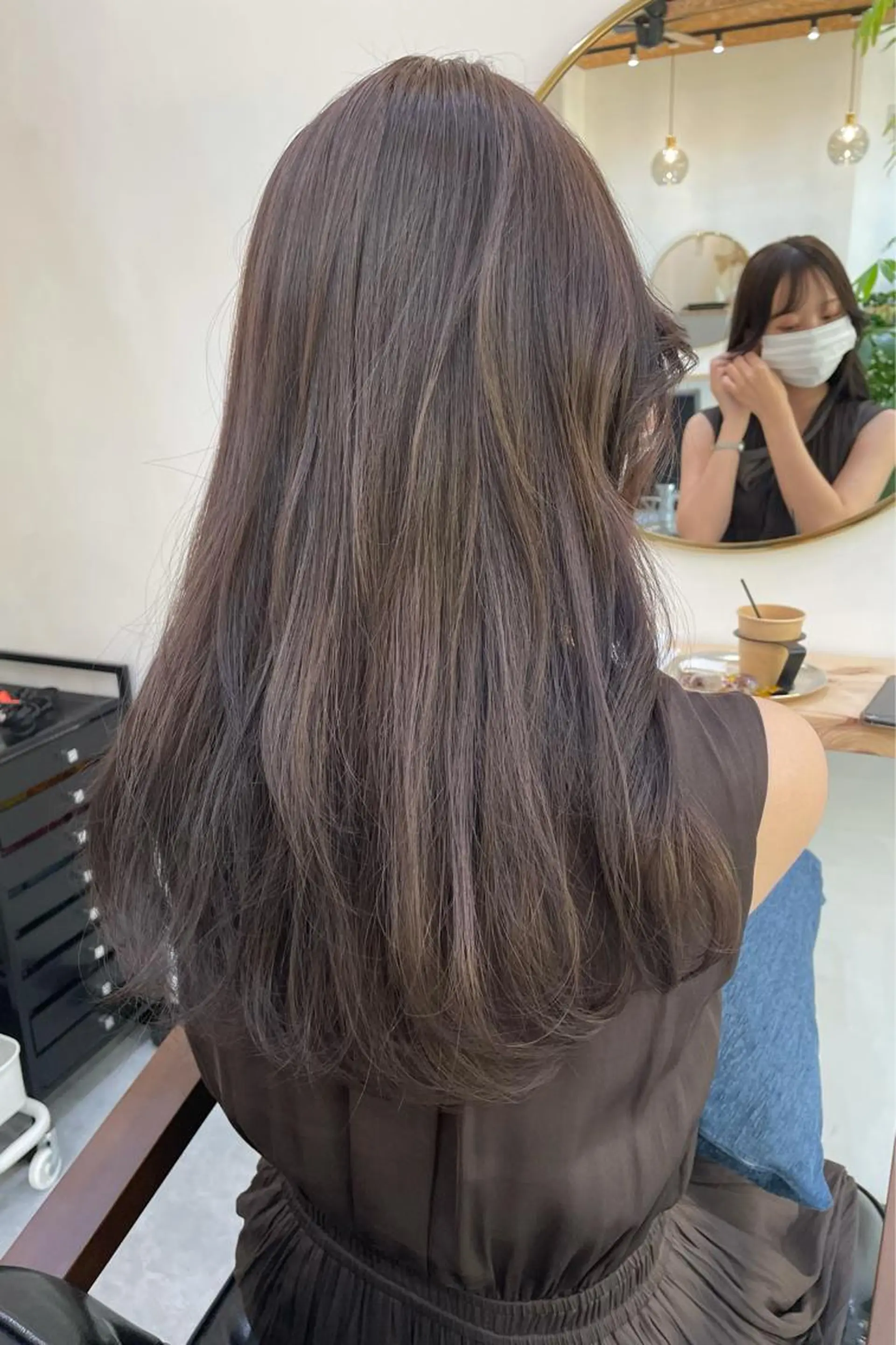 ロング カラー ヘアカラー トリートメント 高梨 菜々のヘアスタイル