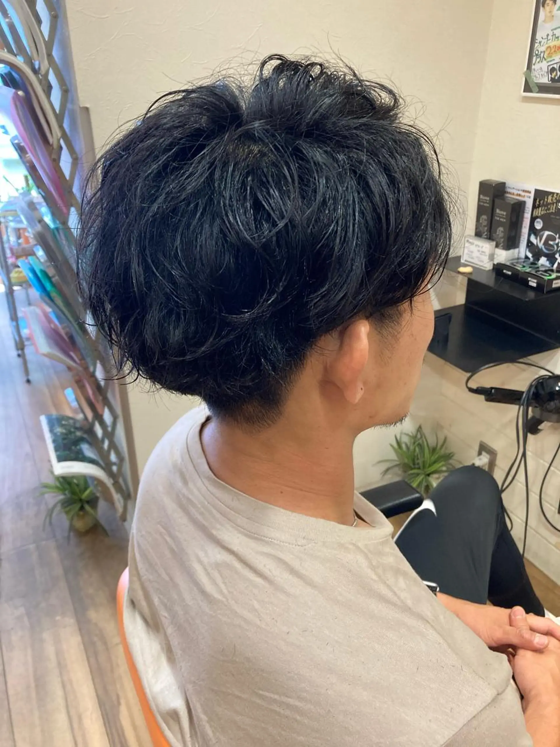 ショート パーマ メンズ カット パーマ トリートメント okuda yuukiのヘアスタイル