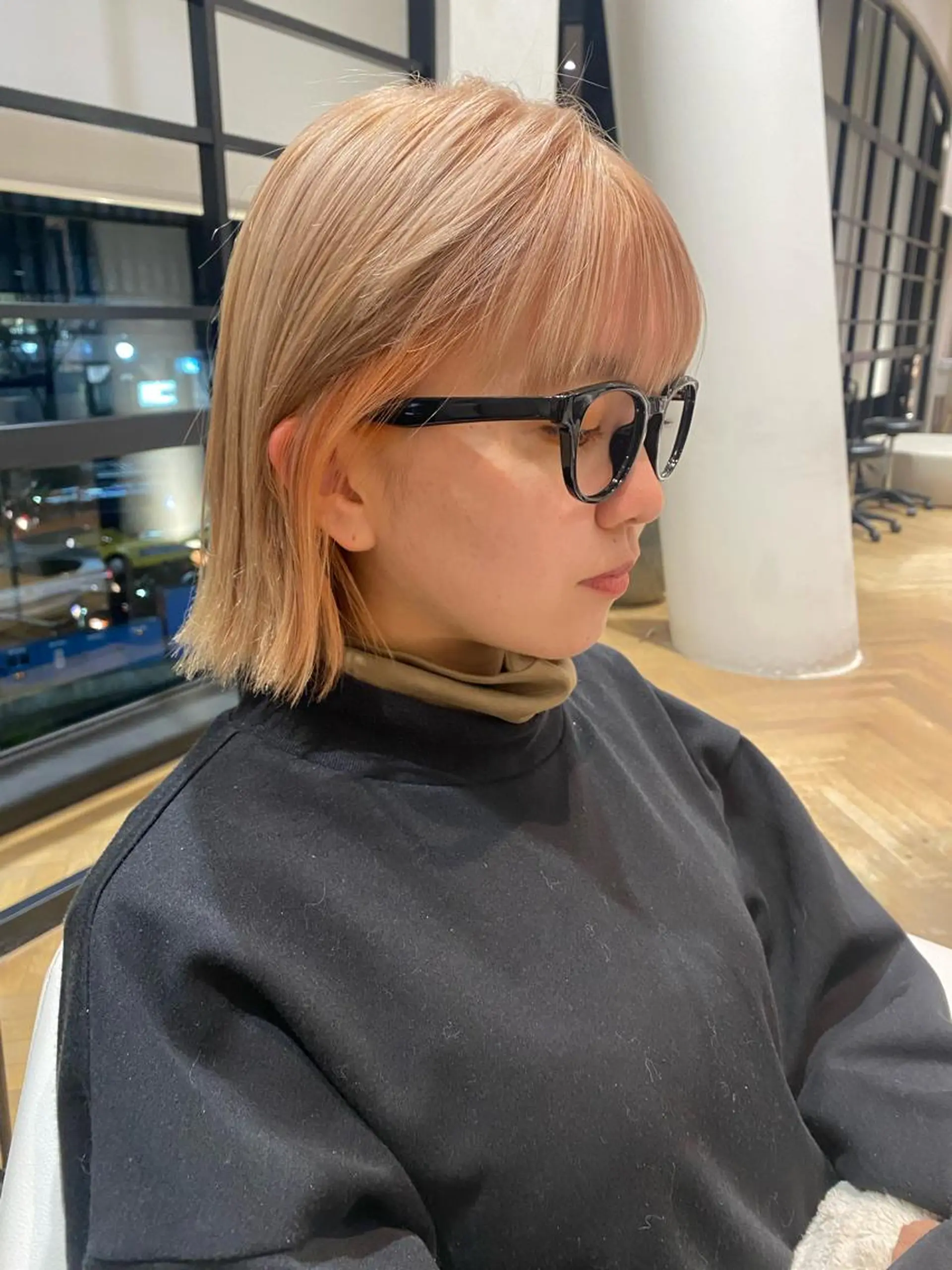 カラー イヤリングカラー 増井 彩乃のヘアスタイル