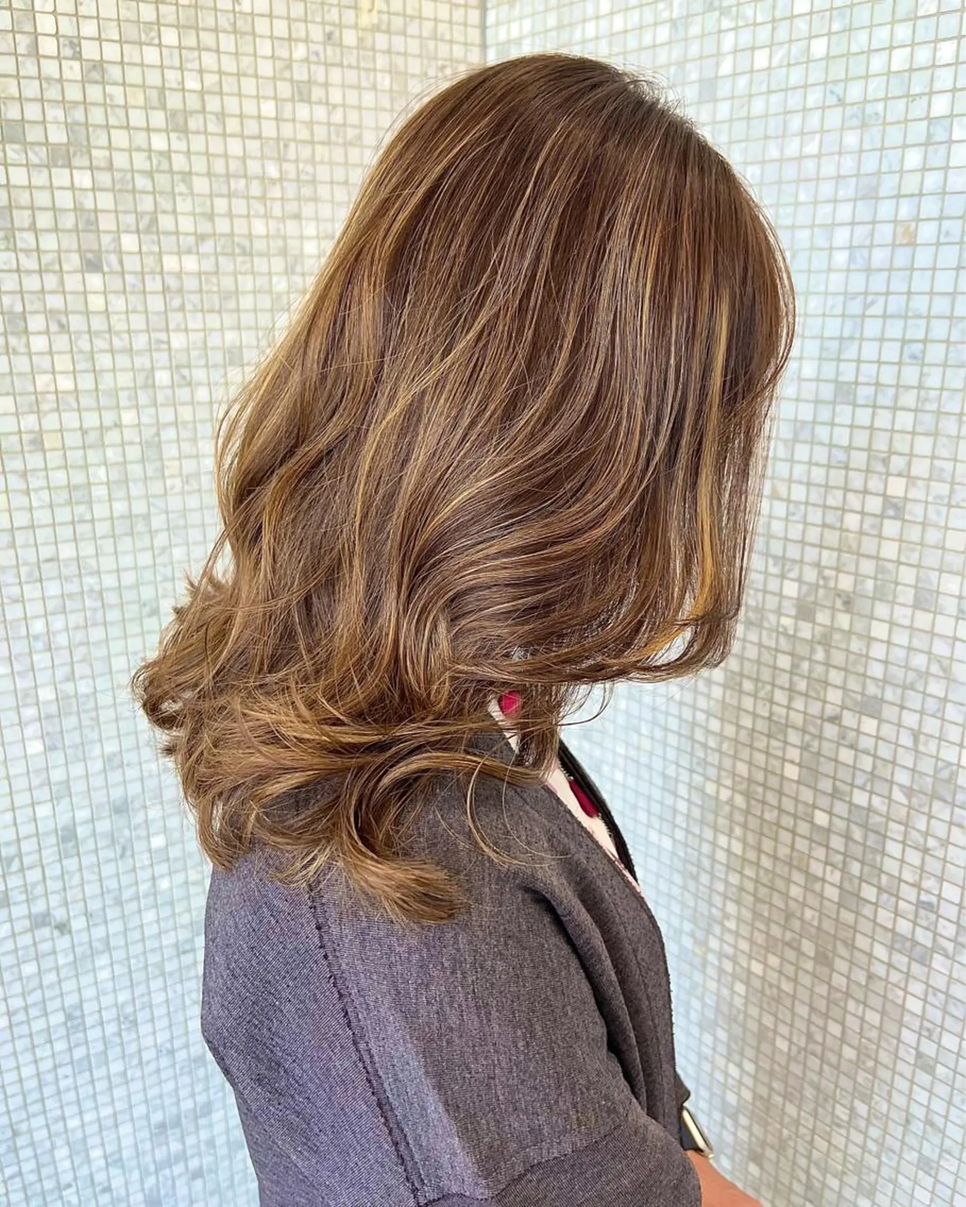 セミロング 透明感カラー 🪡ｷﾀﾊﾗ　ｶﾅのヘアスタイル