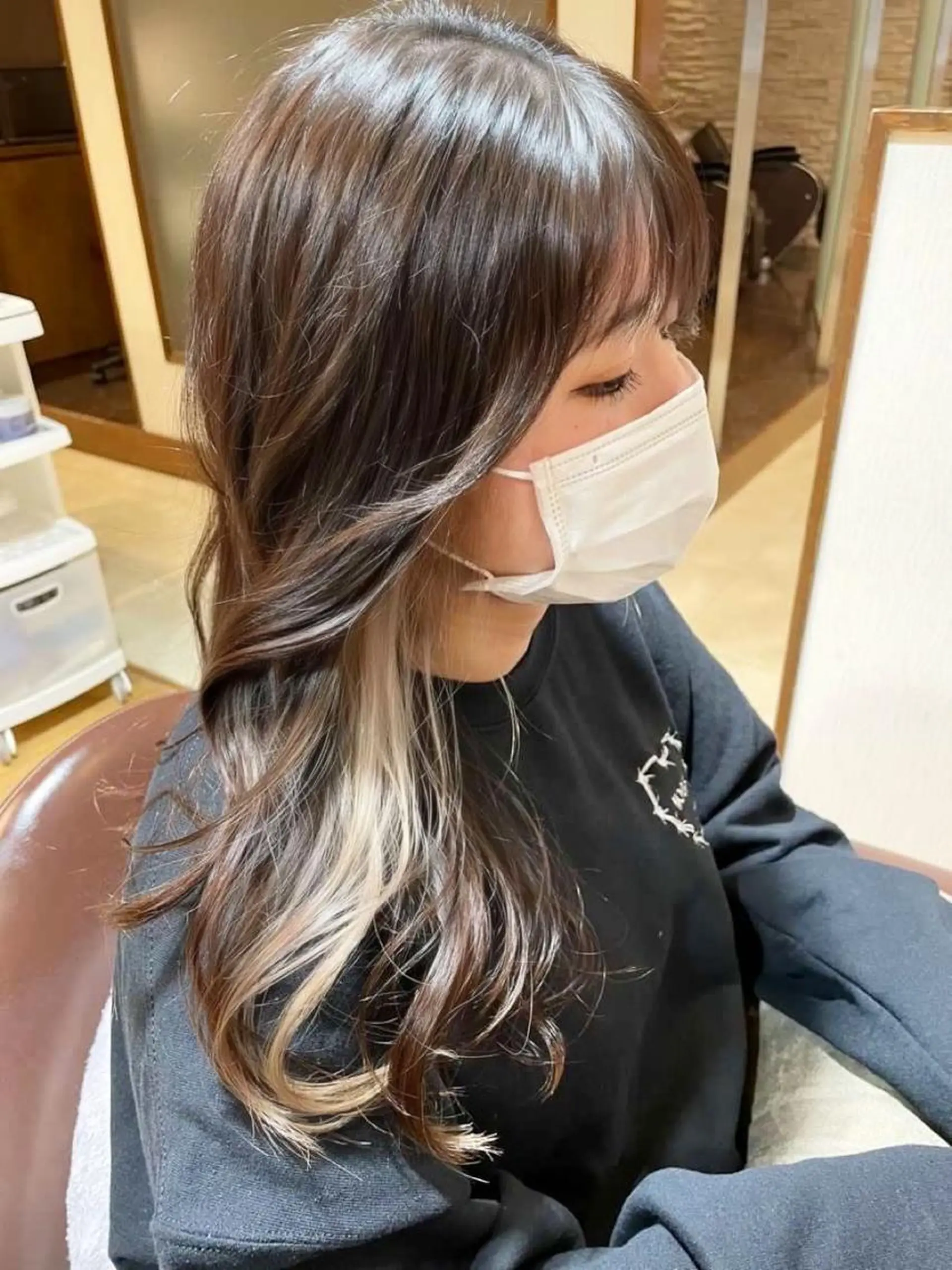 ロング カラー イヤリングカラー トレンドヘア ♥kanaのヘアスタイル