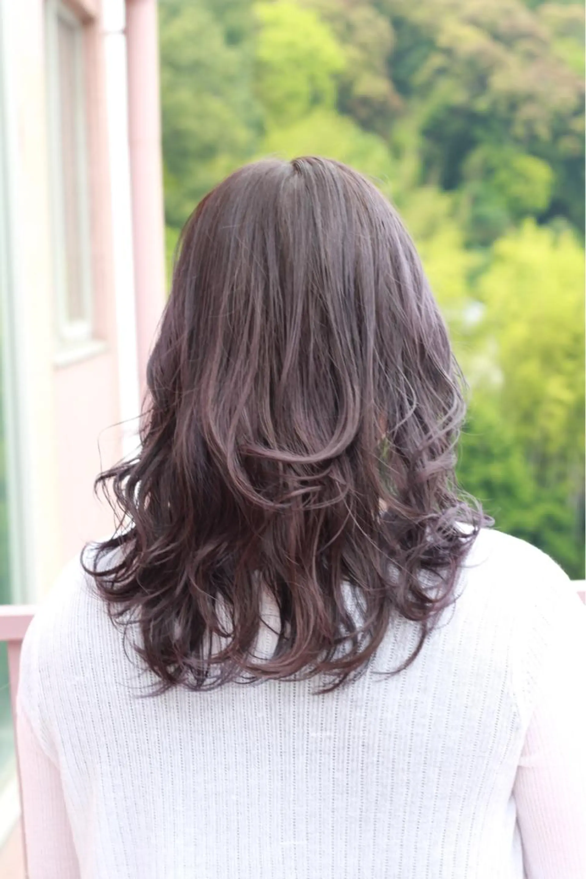 セミロング カラー グレージュ ラベンダーカラー ラベンダーグレージュ ラベンダーグレー ヘアカラー Viage （ビアージュ）のヘアスタイル