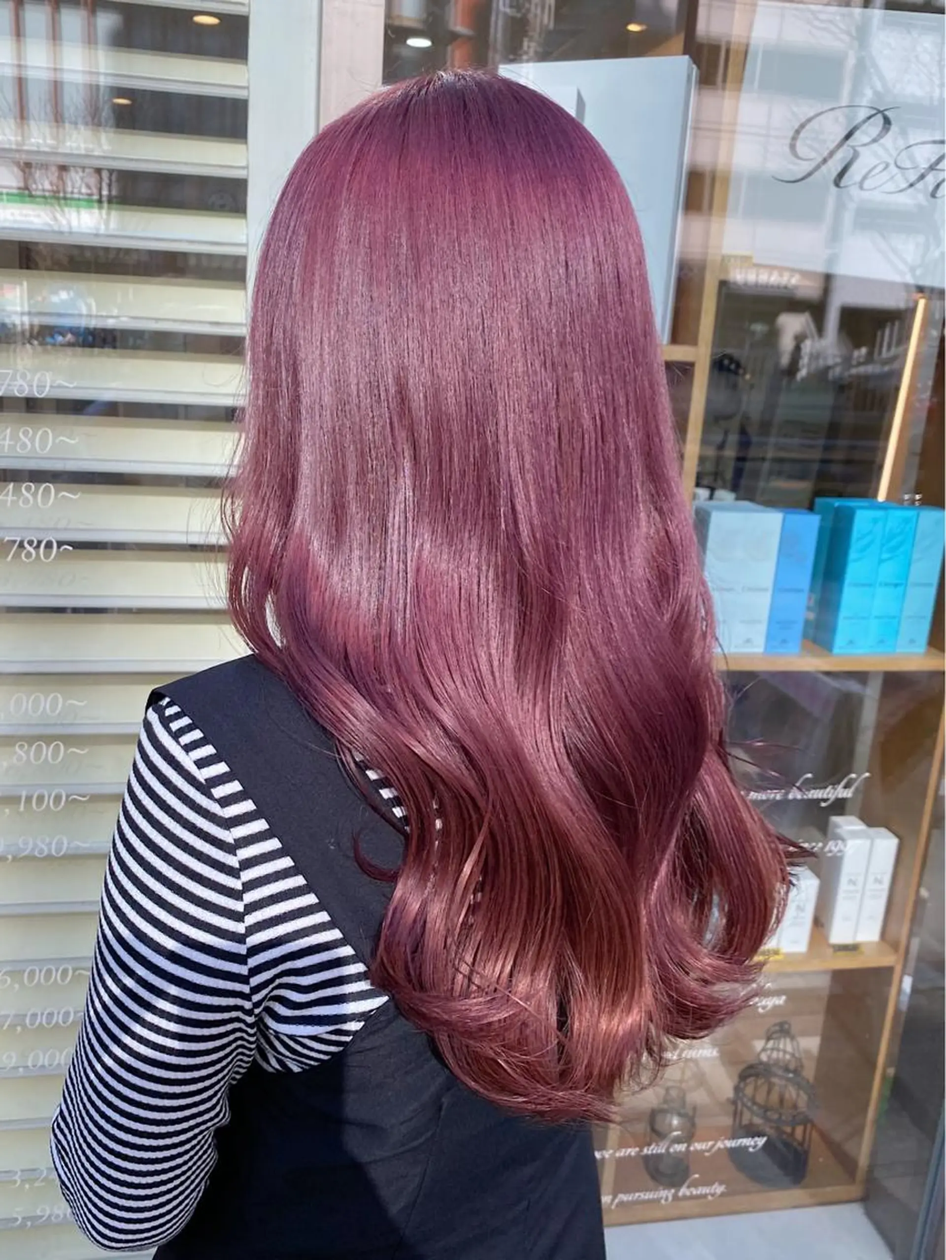 ロング カラー ラベンダーカラー ピンクカラー ピンクラベンダー ヘアカラー トリートメント 🧸にしかた ちひろ🧸 / 渋谷のヘアスタイル