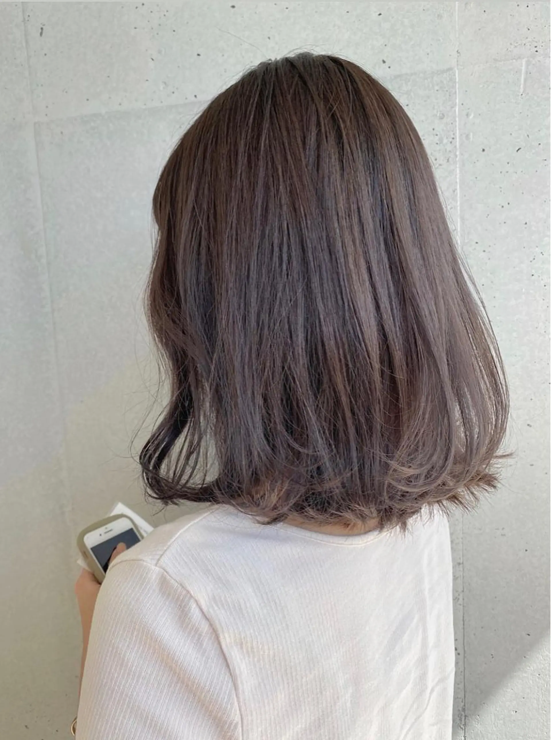 セミロング ラベンダーベージュ SALOWIN下北No.R店所属・୨୧柔らかいカラー nozomi ୨୧のヘアスタイル