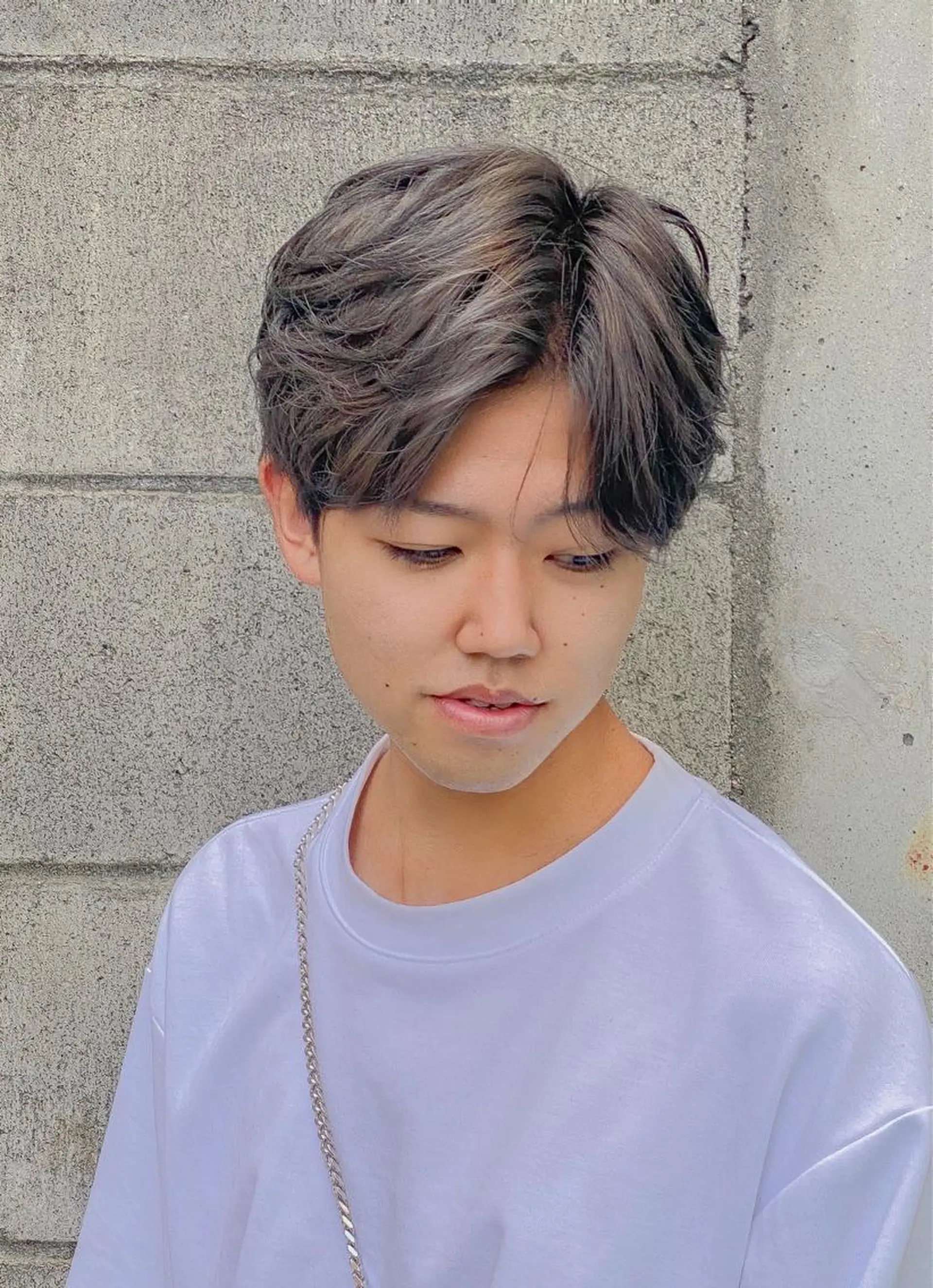 ショート カラー パーマ メンズ MENS  FEEL南森町所属・佐藤 達郎のヘアスタイル