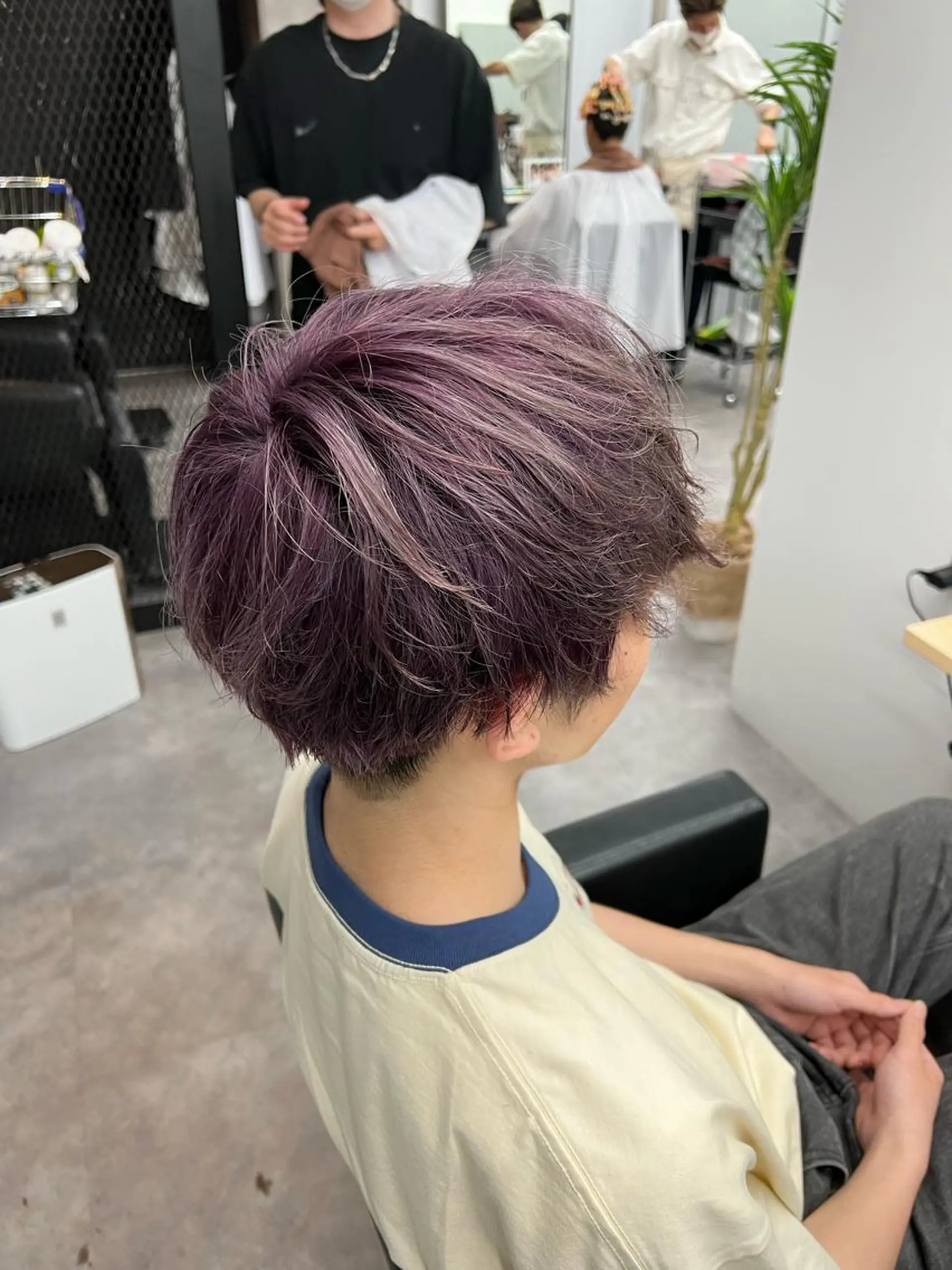ショート カラー ブリーチ グラデーションカラー 【曲がる縮毛矯正】 モデル募集🙋カツヤのヘアスタイル