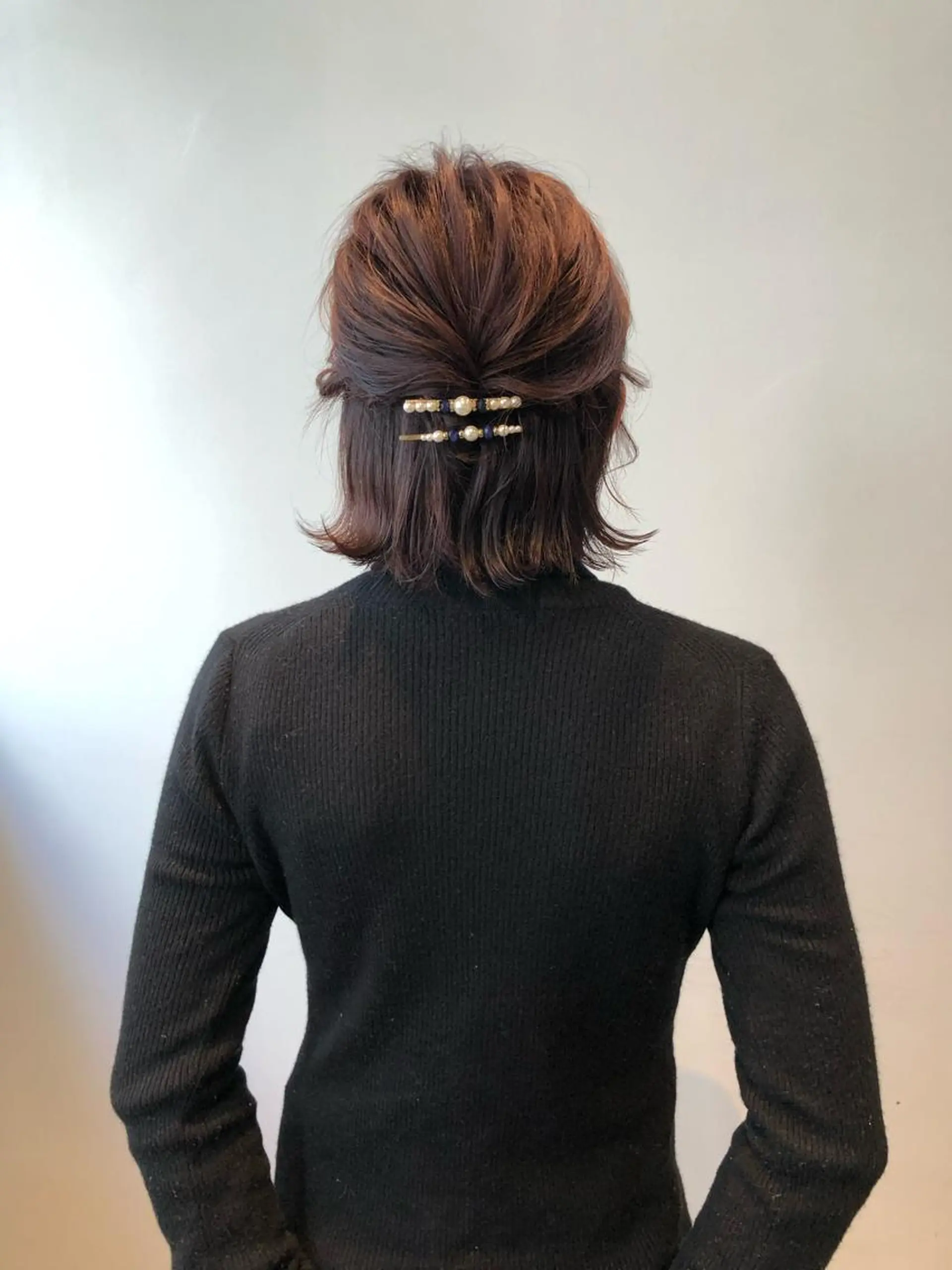 ショート カラー ヘアアレンジ マツエク・マツパ 外ハネヘア beautyessence都立大学所属・豊田 晴香のマツエク・マツパデザイン