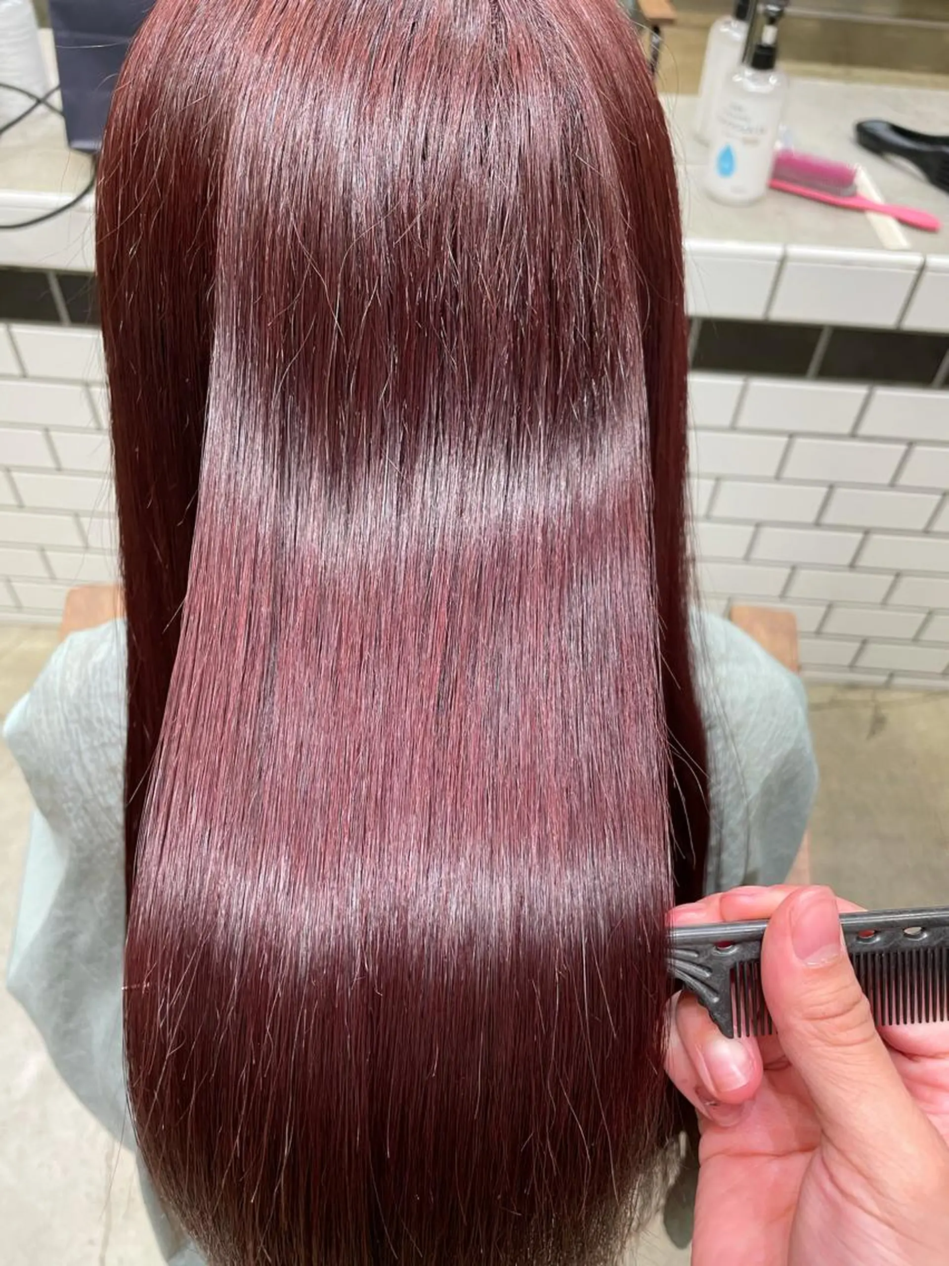 カラー ブリーチ ブリーチなしカラー ヘアカラー トリートメント 🦄垢抜けボブ特化× 暖色カラー未来🦄のヘアスタイル