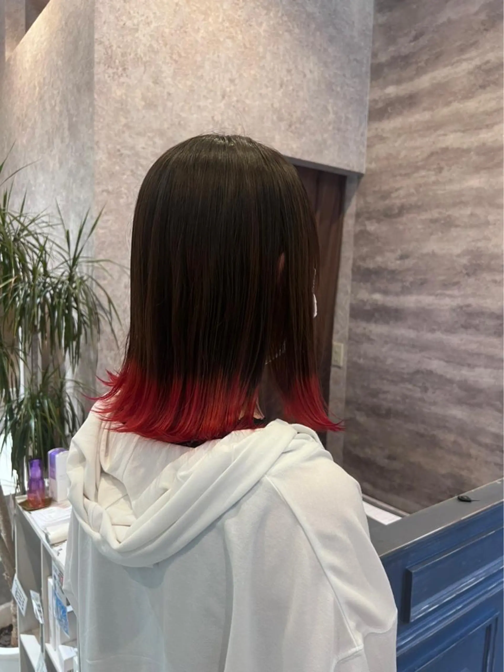 ミディアム カラー ブリーチ ダブルカラー グラデーションカラー ハイライトカラー インナーカラー 💈Blanco💈 カラー&ケア🌈のヘアスタイル