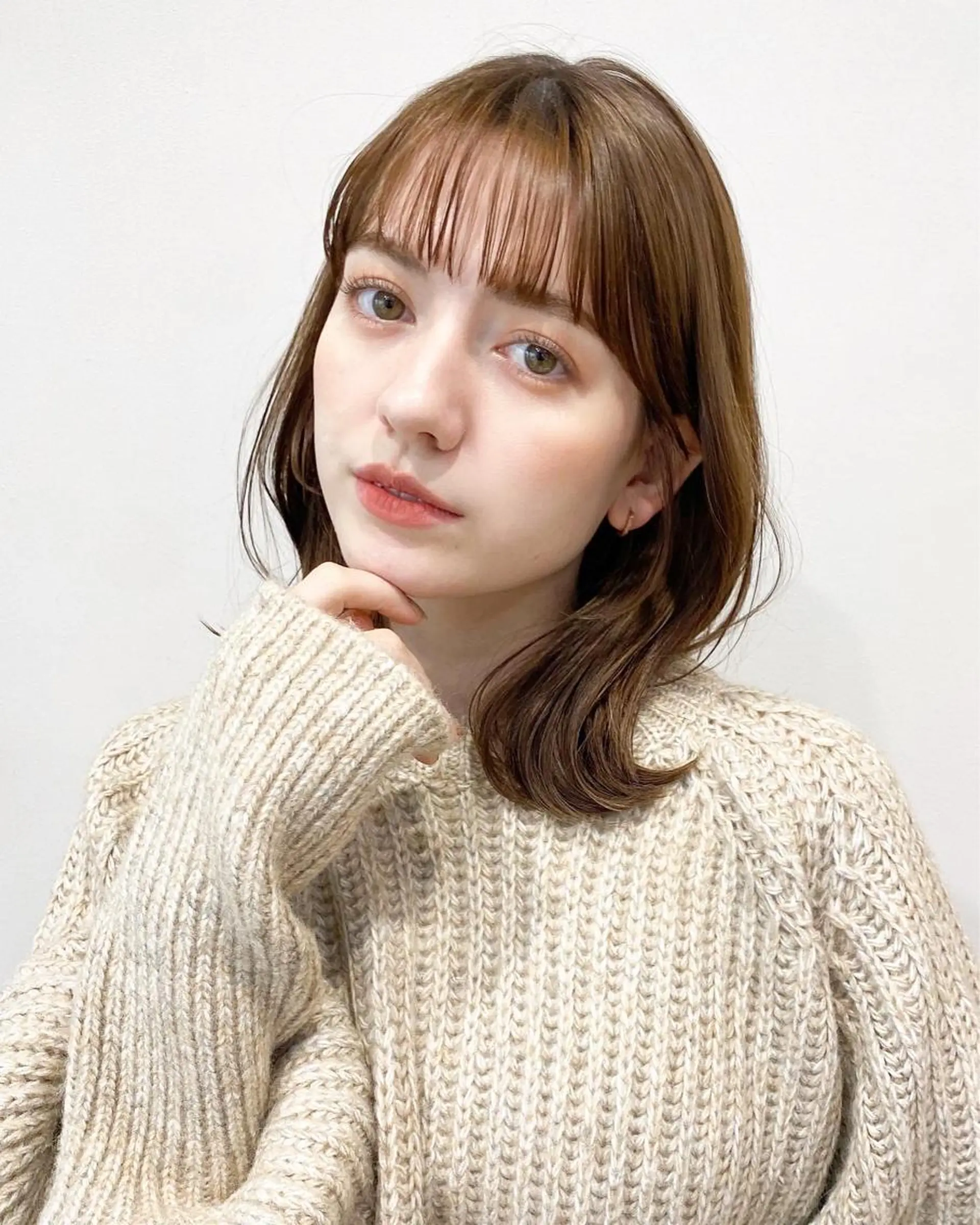 ミディアム カラー カット ヘアカラー トリートメント kohana 🎀韓国ヘア🎀🤍のヘアスタイル