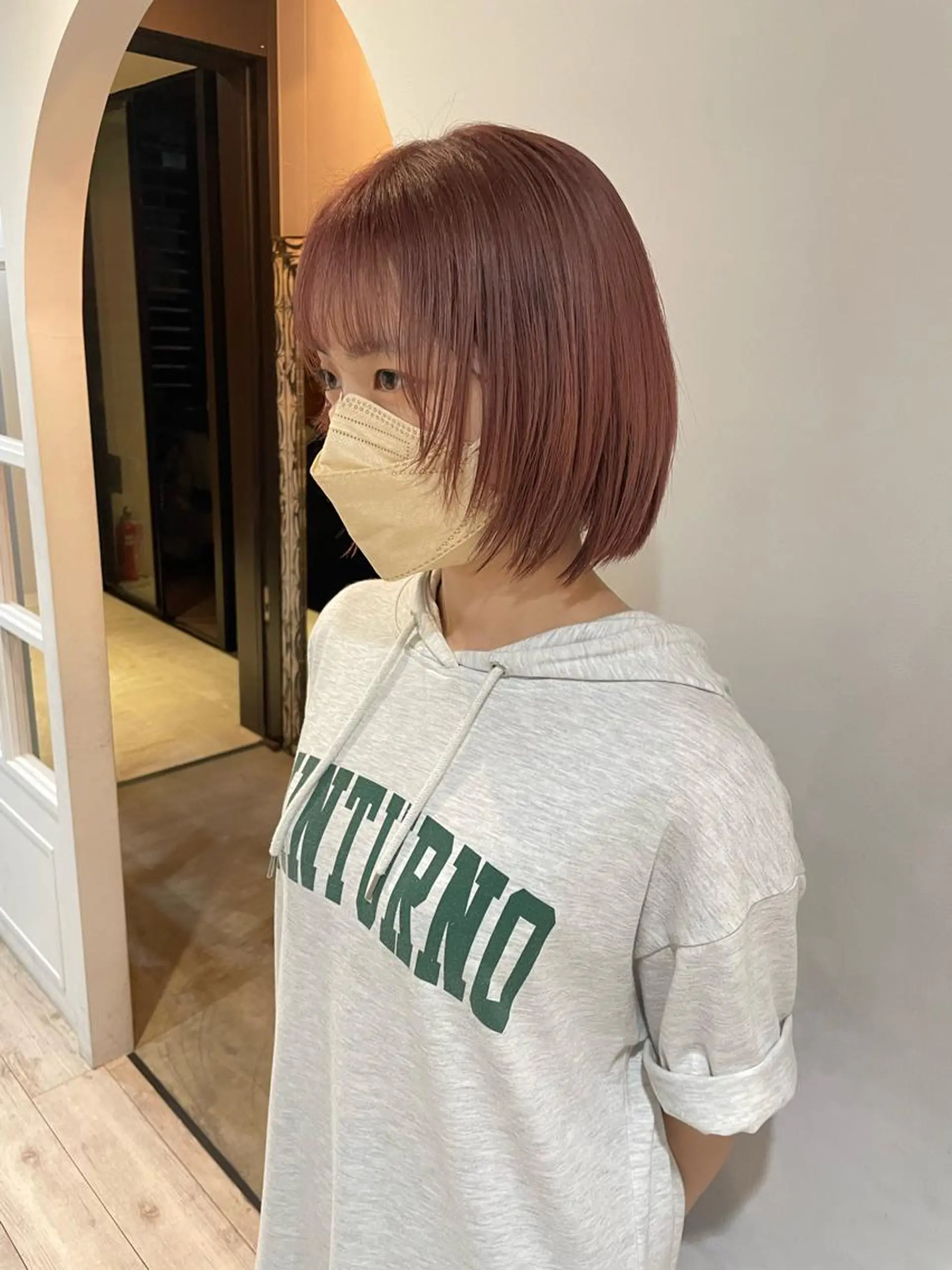 ショート ヘアカラー トリートメント Null 表参道所属・岩下昂世/ ハイトーン/デザインのヘアスタイル