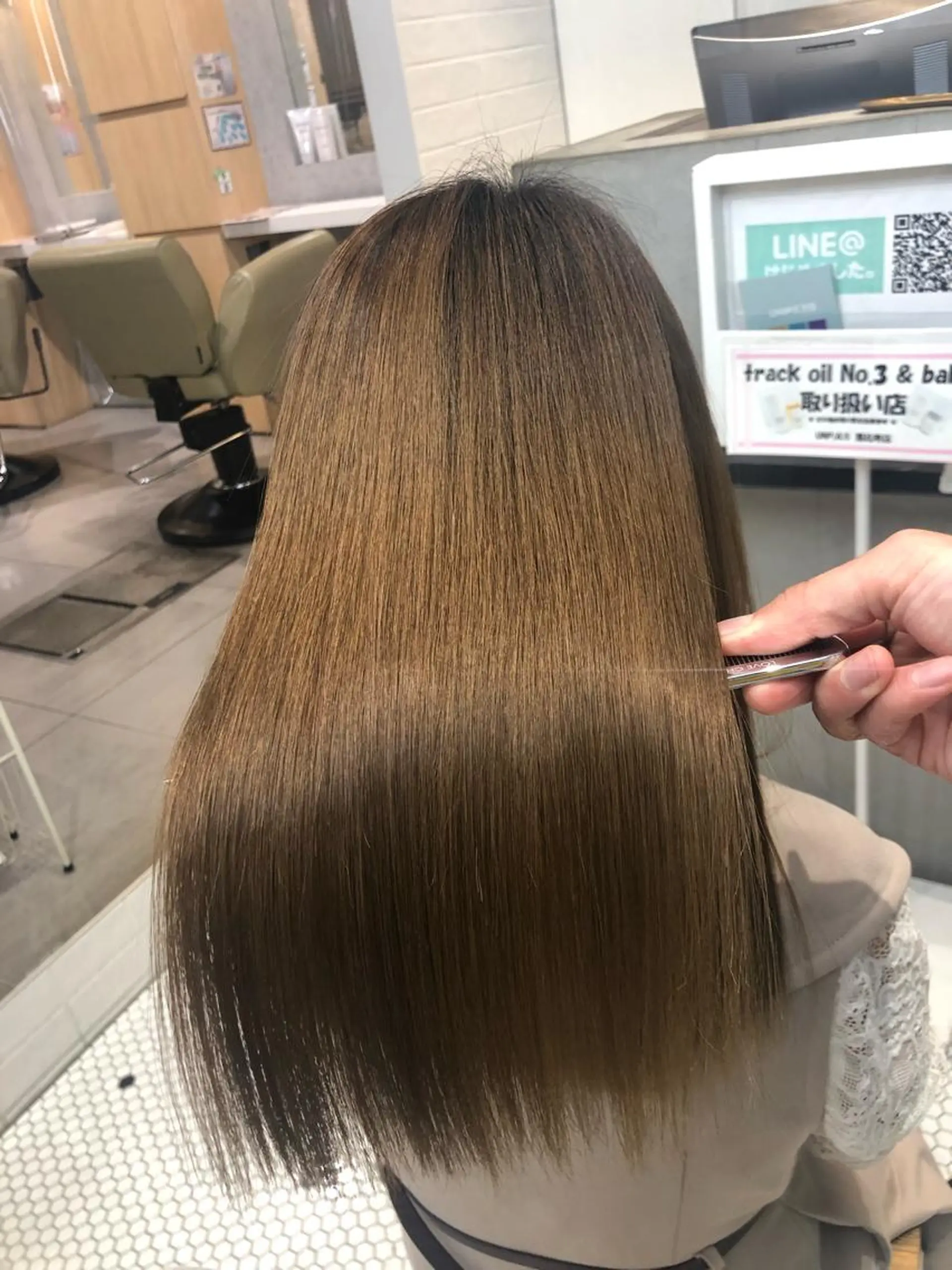 セミロング カット 縮毛矯正 トリートメント orme所属・【髪質改善特化･ 福田航洋】のヘアスタイル