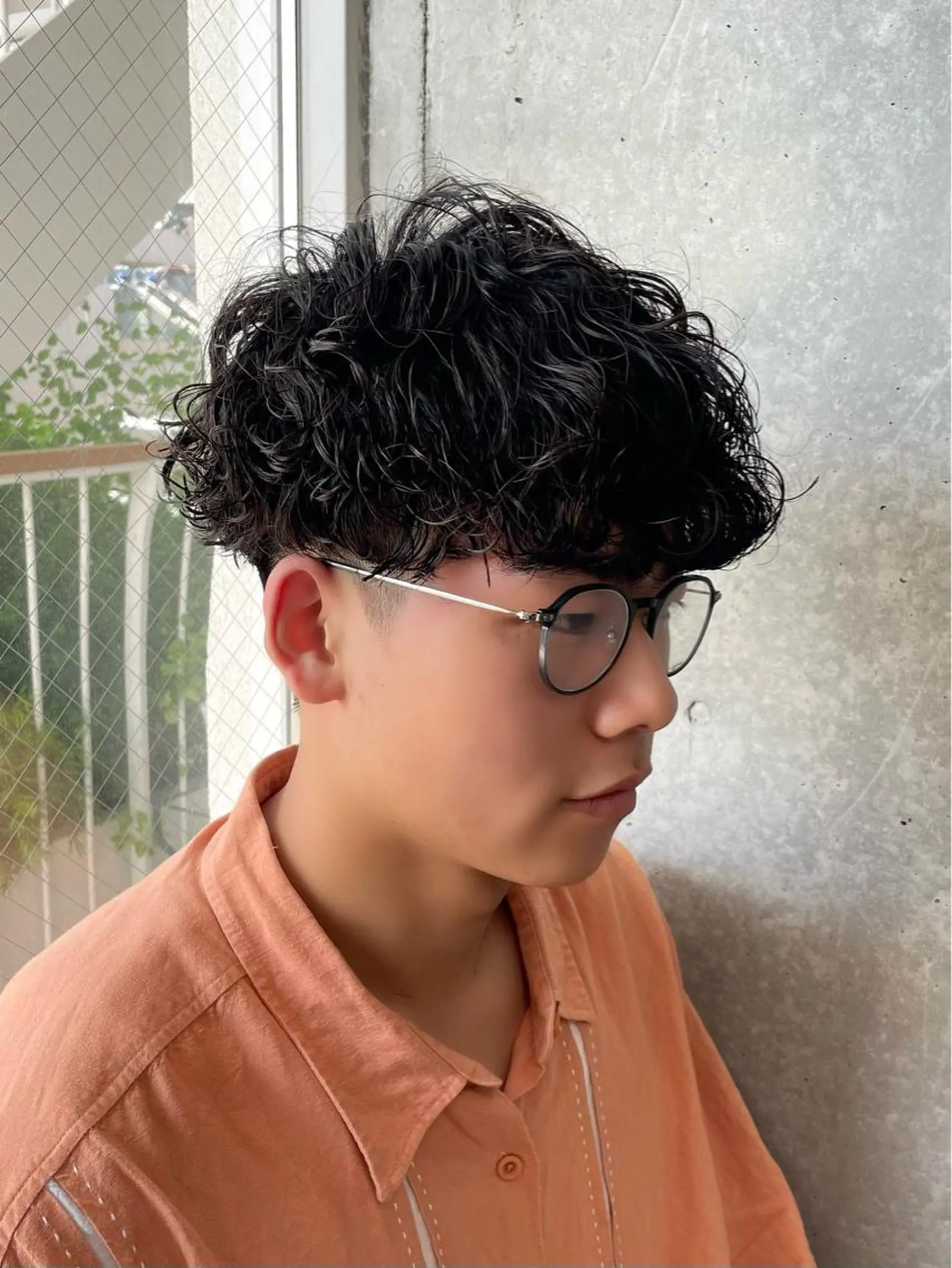 パーマ メンズ カット パーマ トリートメント ヘッドスパ ヘアセット 〖23時まで営業〗 ️🫧fuwa️🫧のヘアスタイル