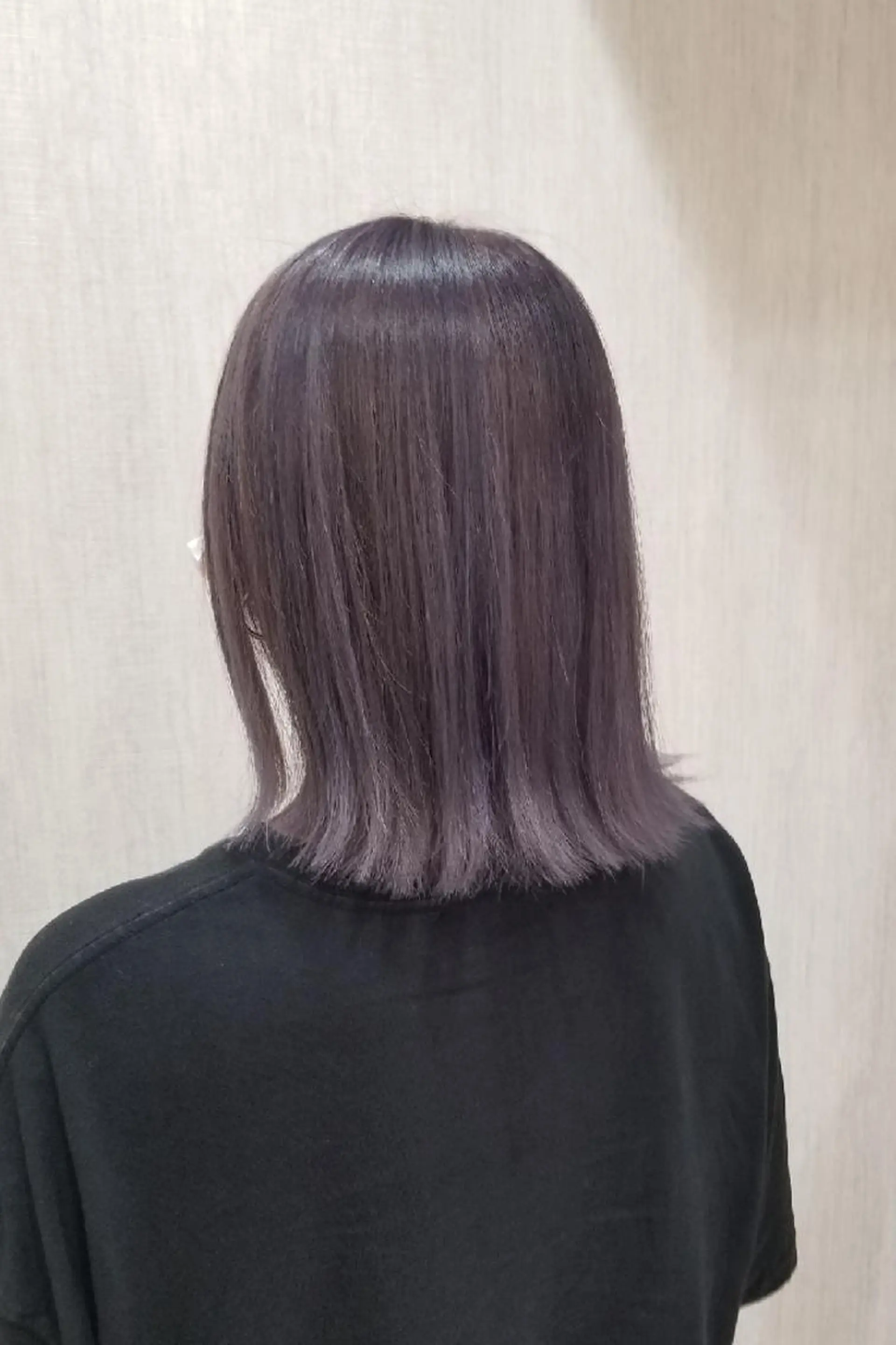 ミディアム カラー ブルーカラー ブルーバイオレット ダブルカラー バイオレットカラー カット ヘアカラー ✂韓国ヘア髪質改善 レイヤー代表西村功平のヘアスタイル