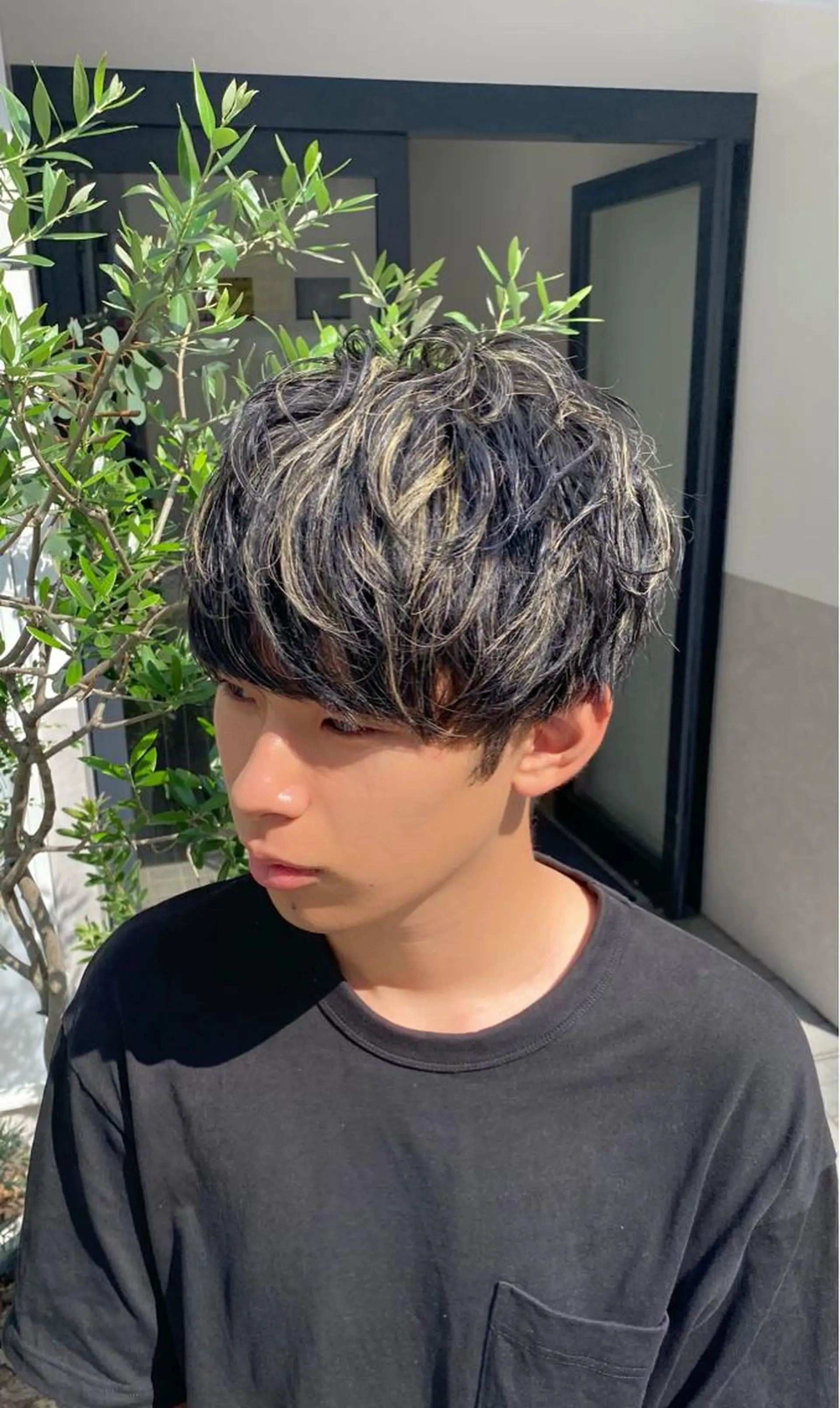カラー メンズ メンズパーマ ヘアカラー お洒落カジュアル🍃 まなとのヘアスタイル