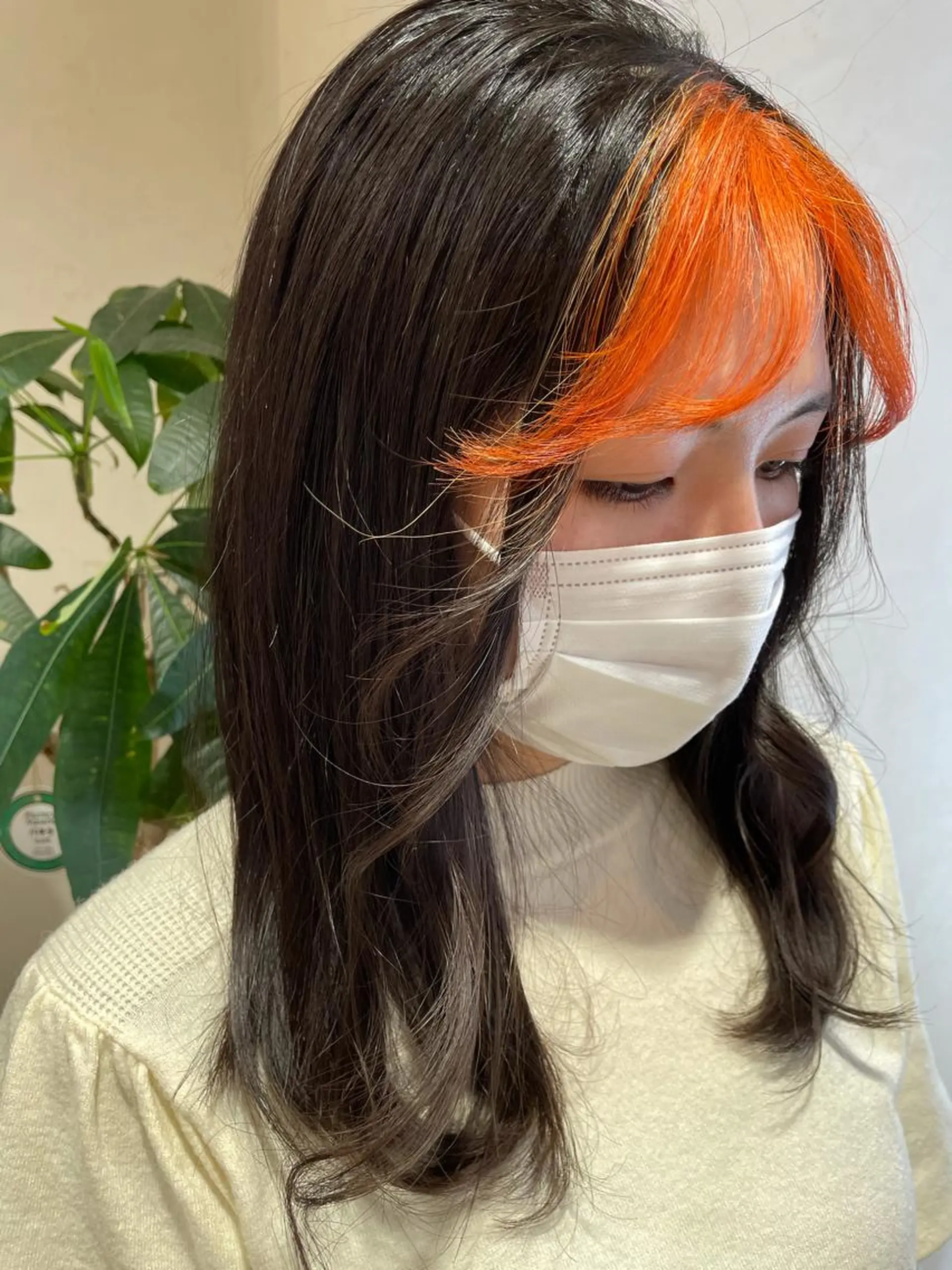 セミロング カラー ブリーチ オレンジ Feria所属・カウンセリング重視 🌿‬Tsuyukiのヘアスタイル