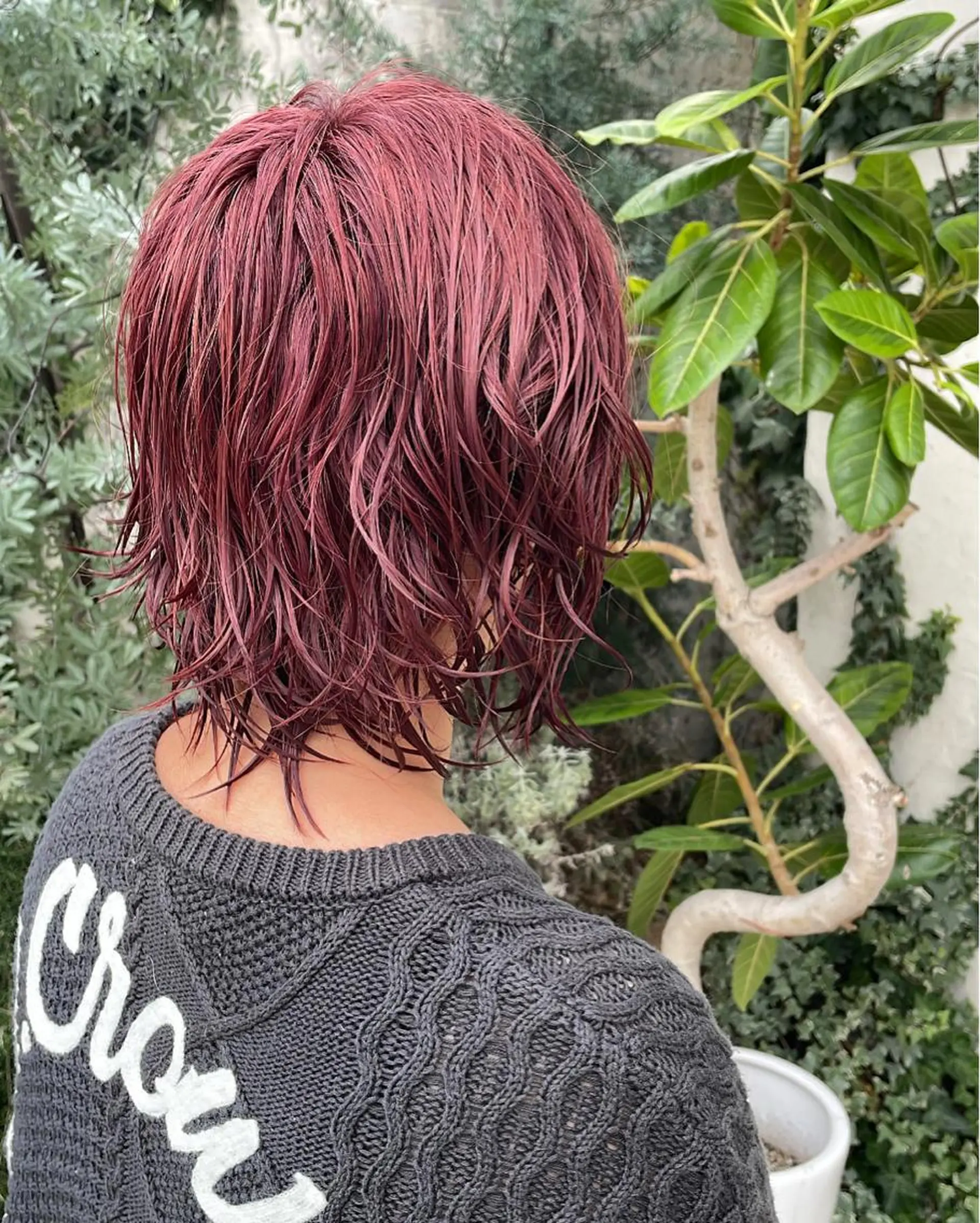 カラー ピンクカラー 橋本 実奈美のヘアスタイル