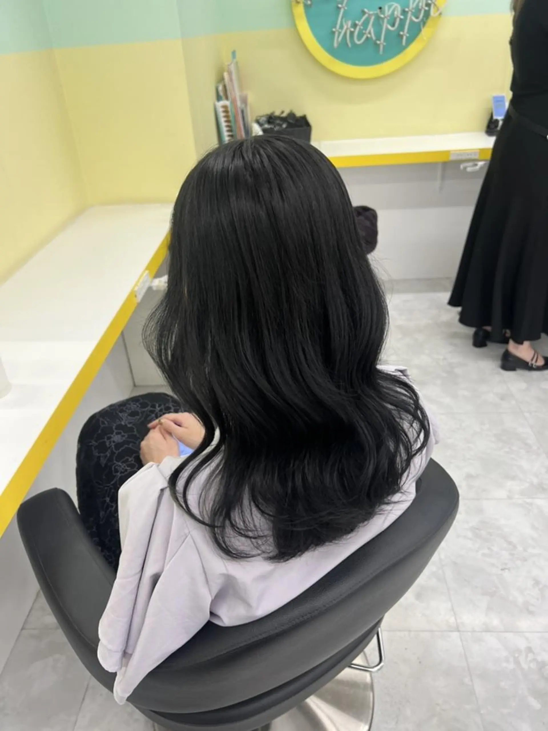 カラー 🍀暗め透け感🍀 赤み消しカラー🍀のヘアスタイル