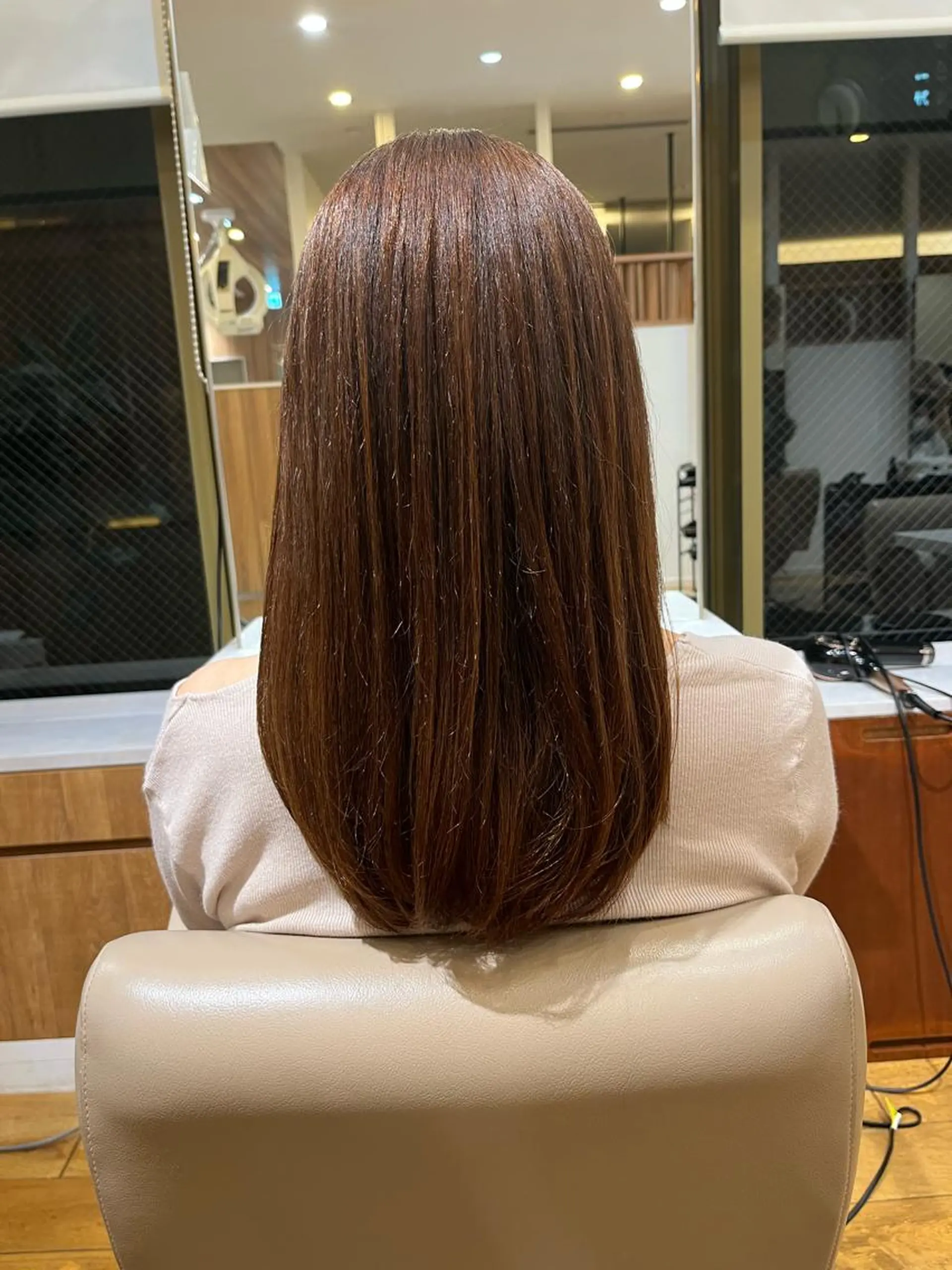 セミロング パーマ 門崎未依/レイヤー/ メンズカット🪿のヘアスタイル