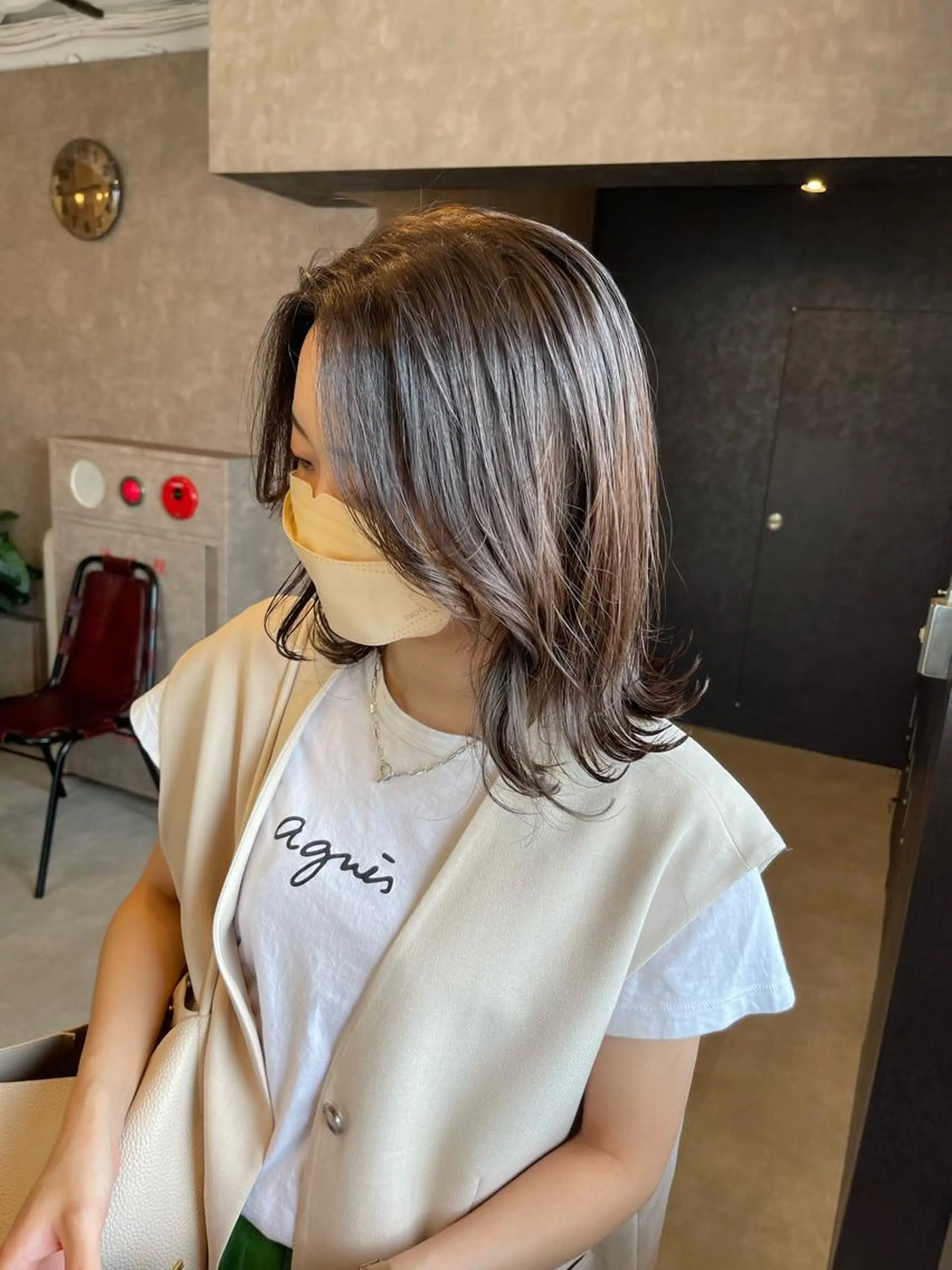 ミディアム カット ヘアカラー トリートメント tocca河原町〰️ 藤川日向のヘアスタイル