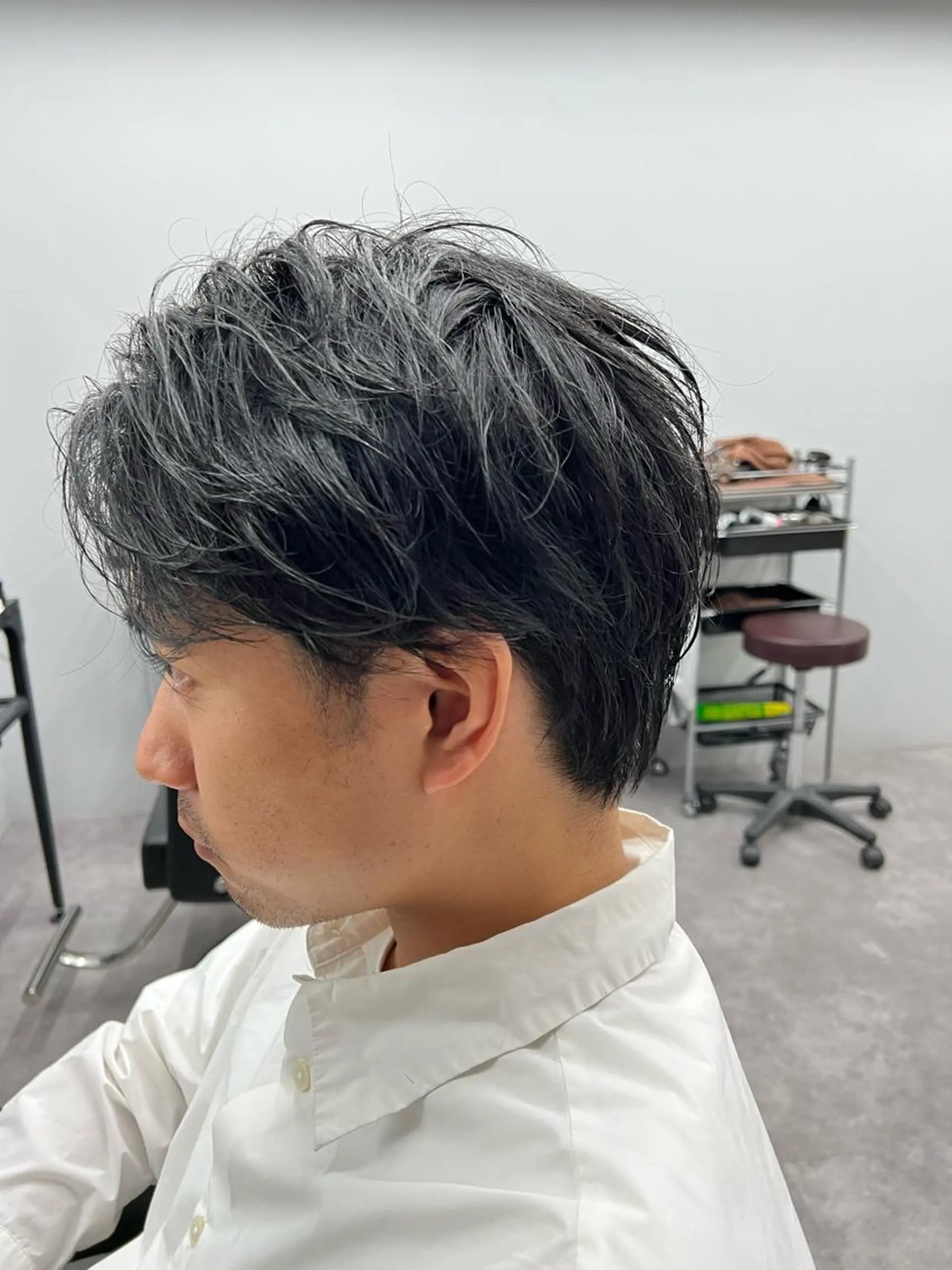 ショート メンズ ビジネス ショートヘア 【曲がる縮毛矯正】 モデル募集🙋カツヤのヘアスタイル