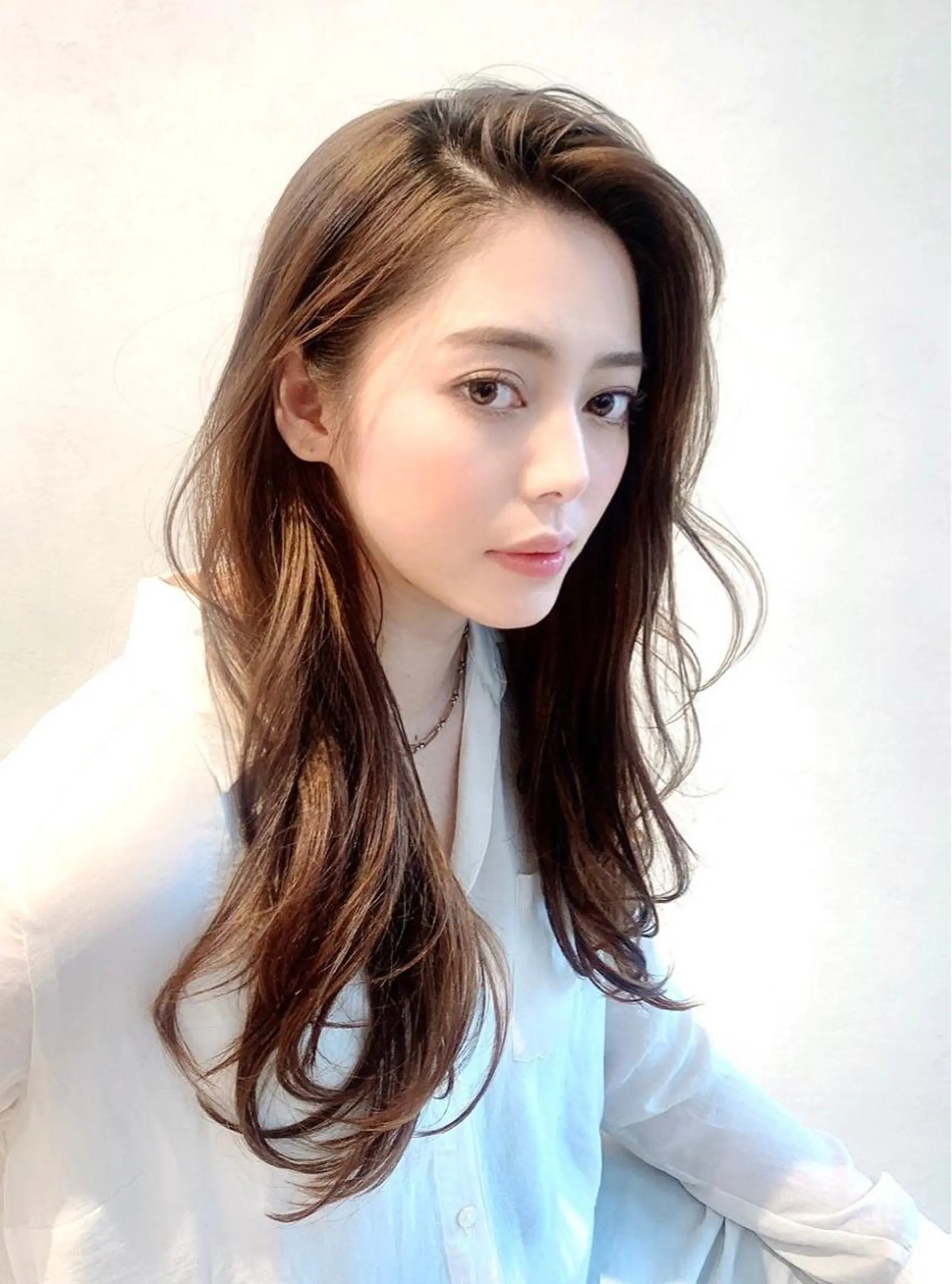 ロング カラー パーマ カット ヘアカラー トリートメント Matie Ginza所属・副店長 藤本康志のヘアスタイル